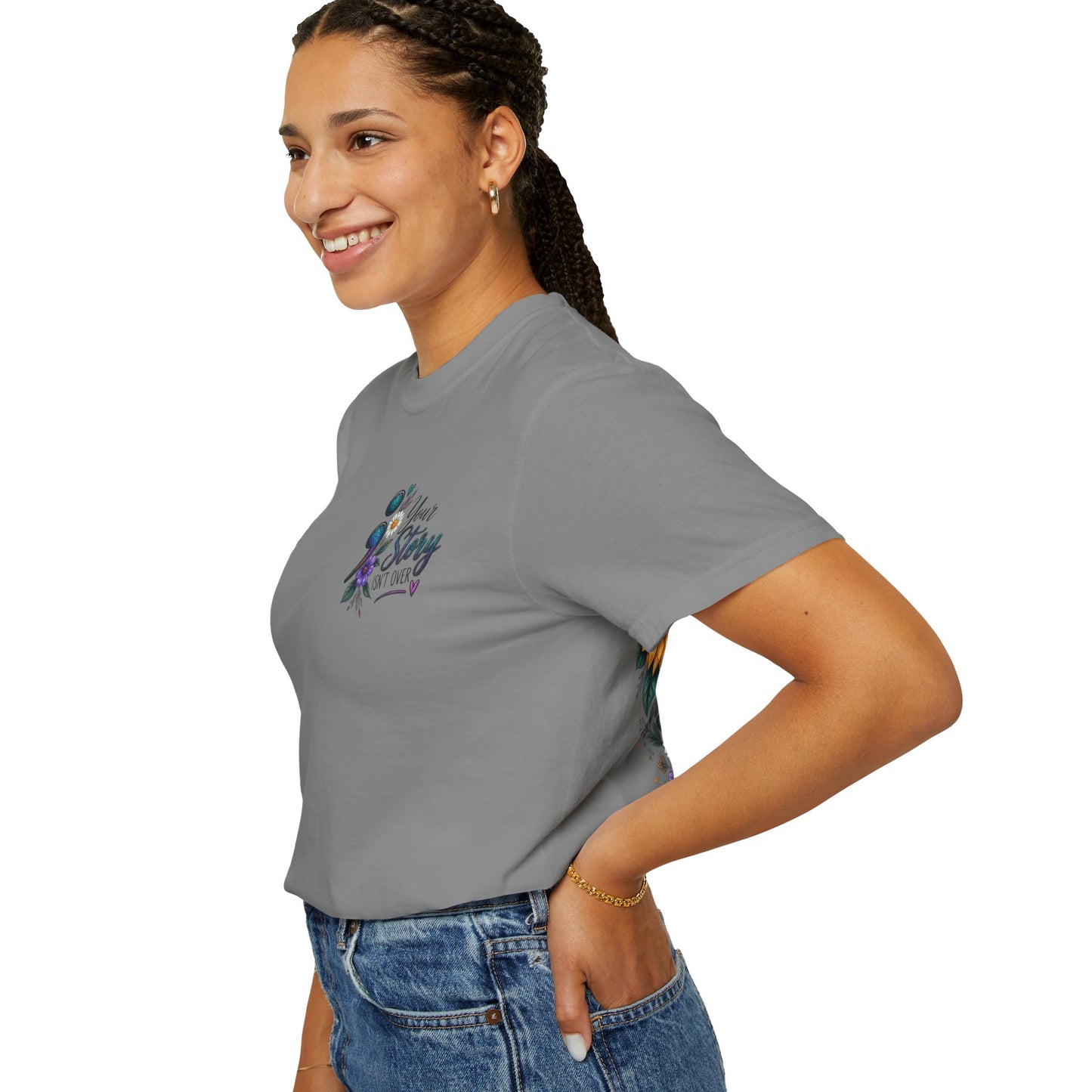 Your Story isn't over yet /Semicolon Mental Health Awareness Comfort Color Tee