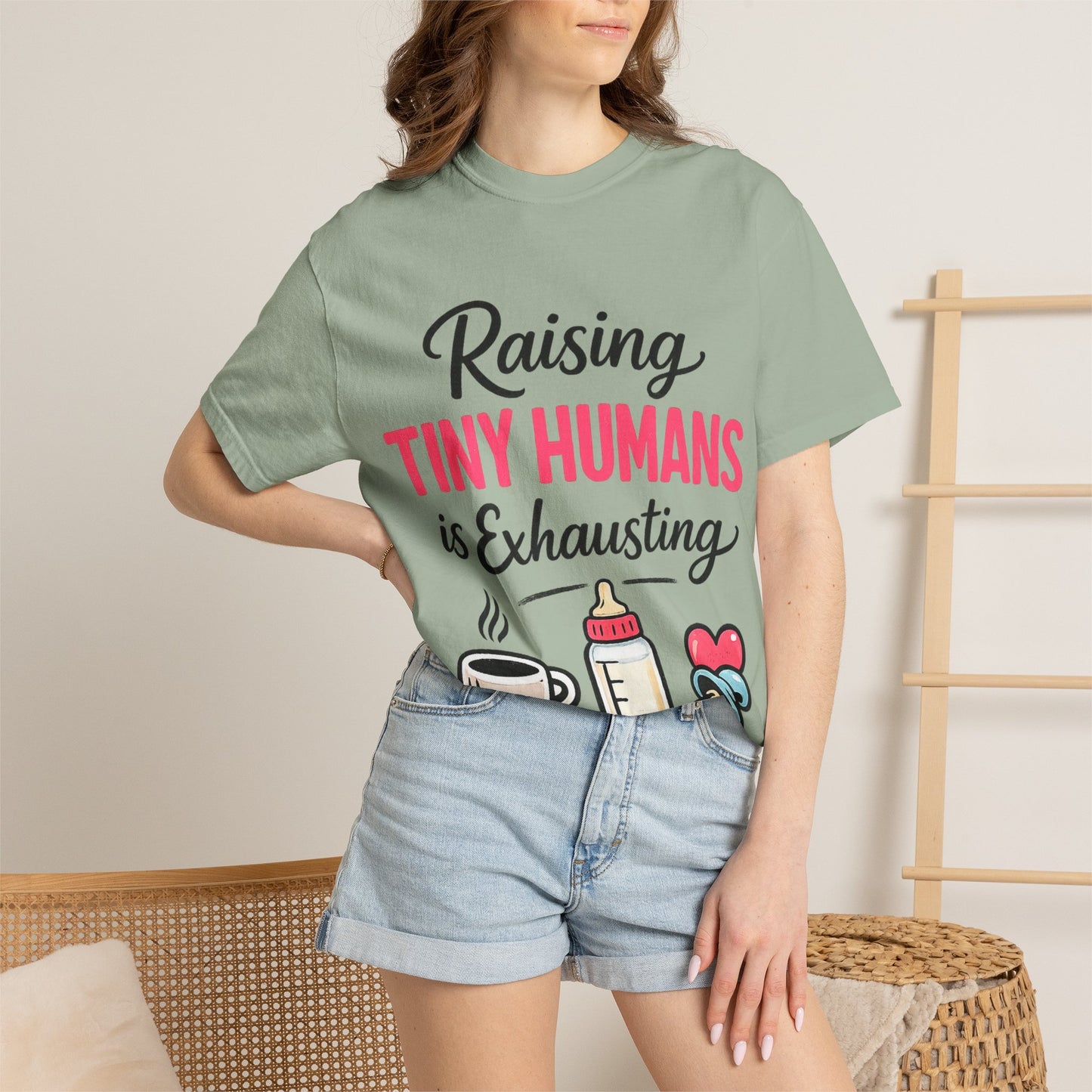 Raising Tiny Humans Comfort Colors Tee