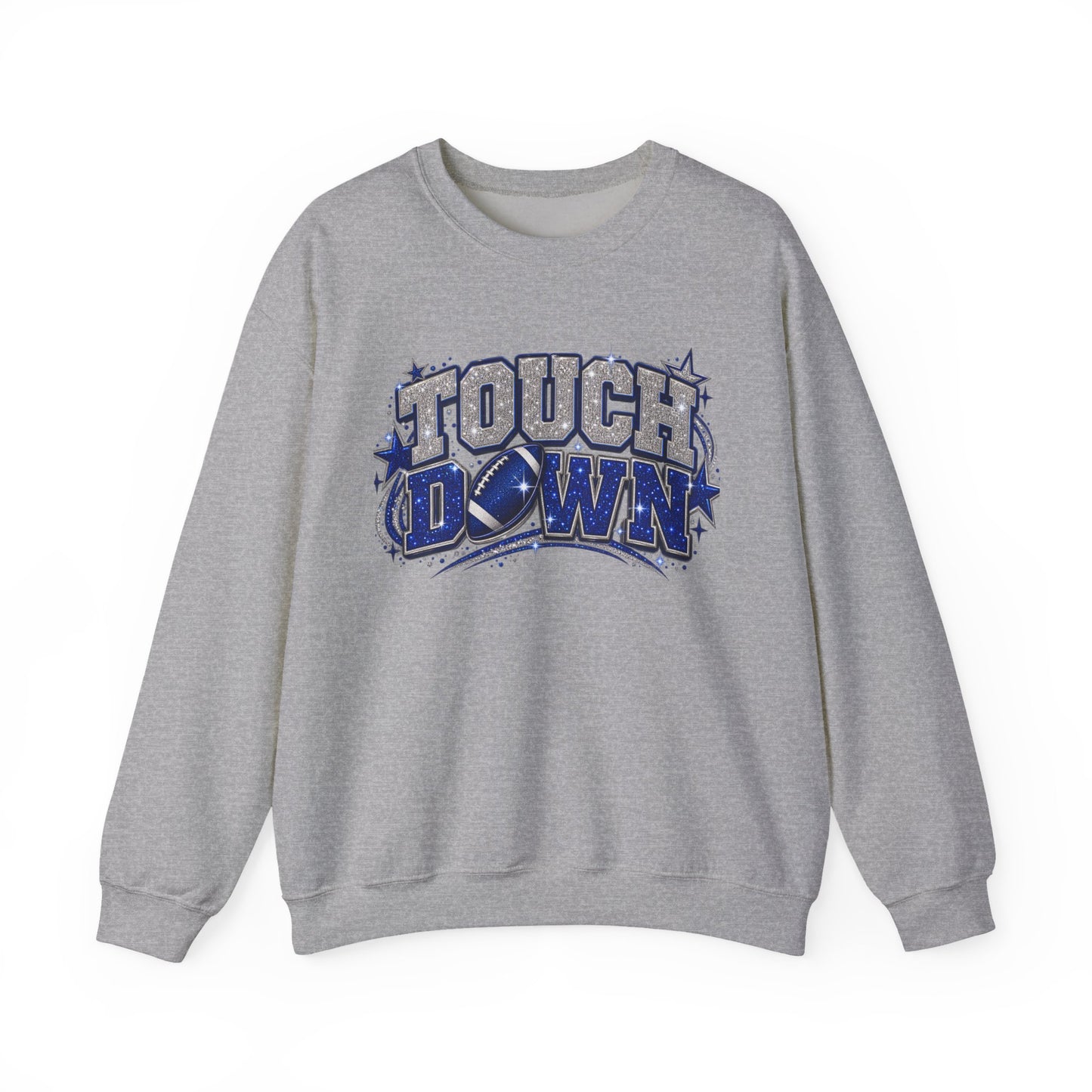 Touch down in silver & blue Unisex Heavy Blend™ Crewneck Sweatshirt