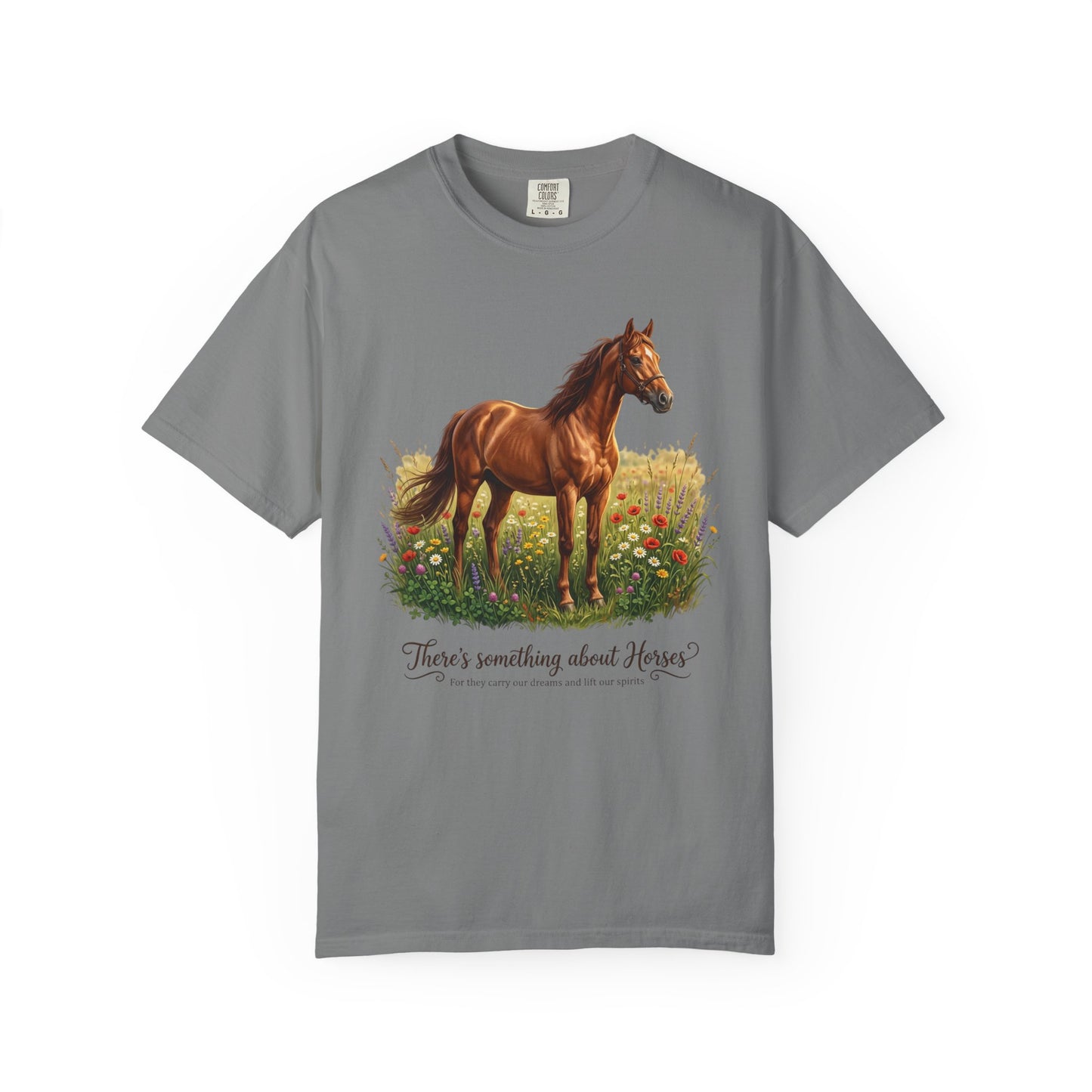 Run Free Horse Comfor colors Unisex Garment-Dyed T-shirt