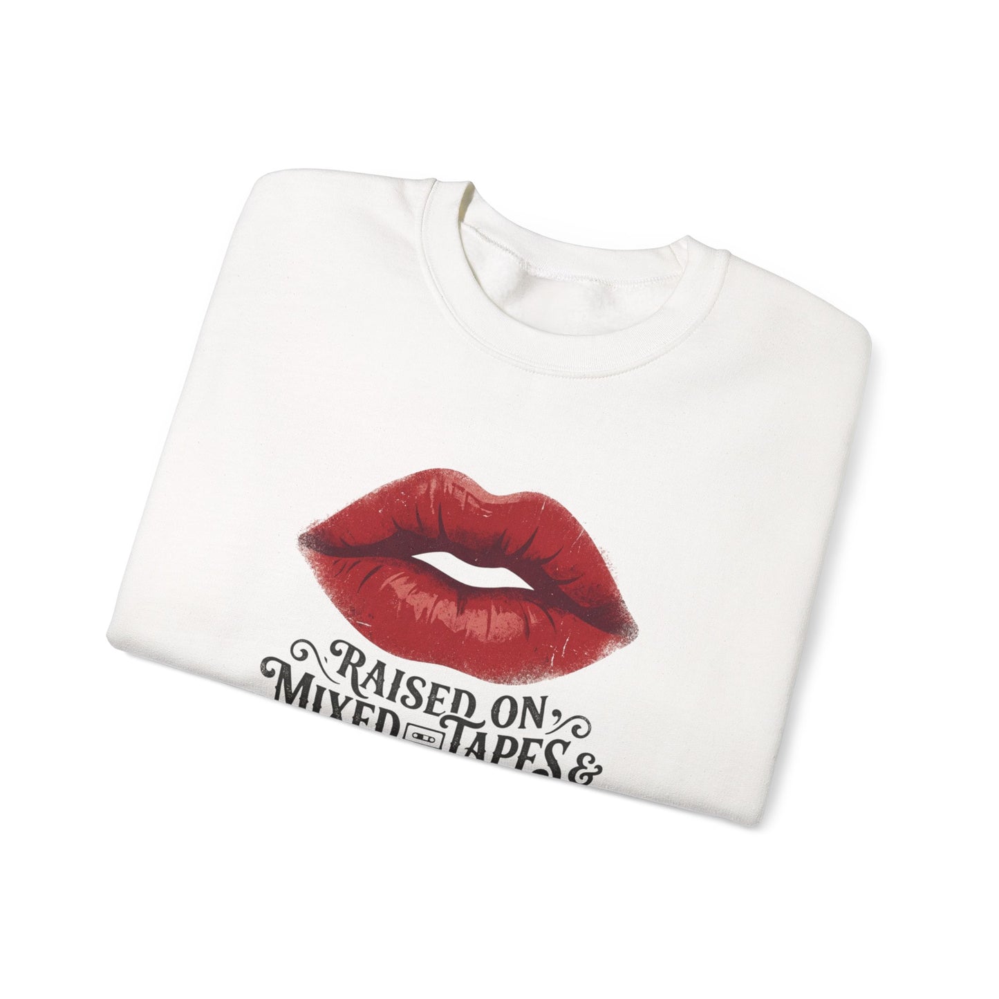 Raised on Mix Tapes & Sarcasm  Heavy Blend™ Crewneck Sweatshirt