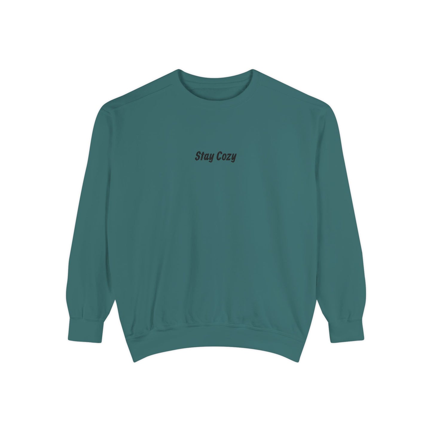 Comfort Colors "Stay Cozy" Embroidered Crew Neck Sweatshirt
