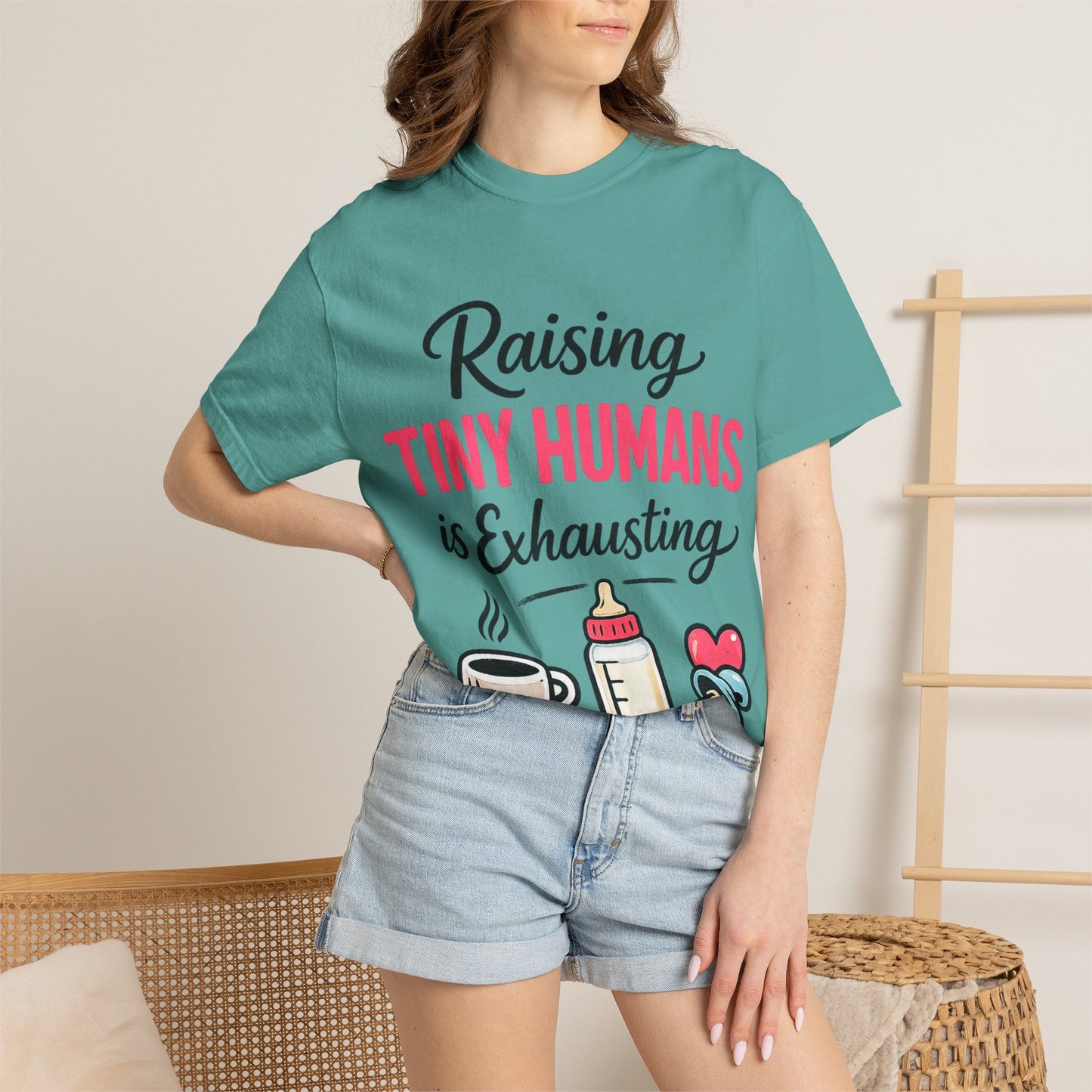 Raising Tiny Humans Comfort Colors Tee