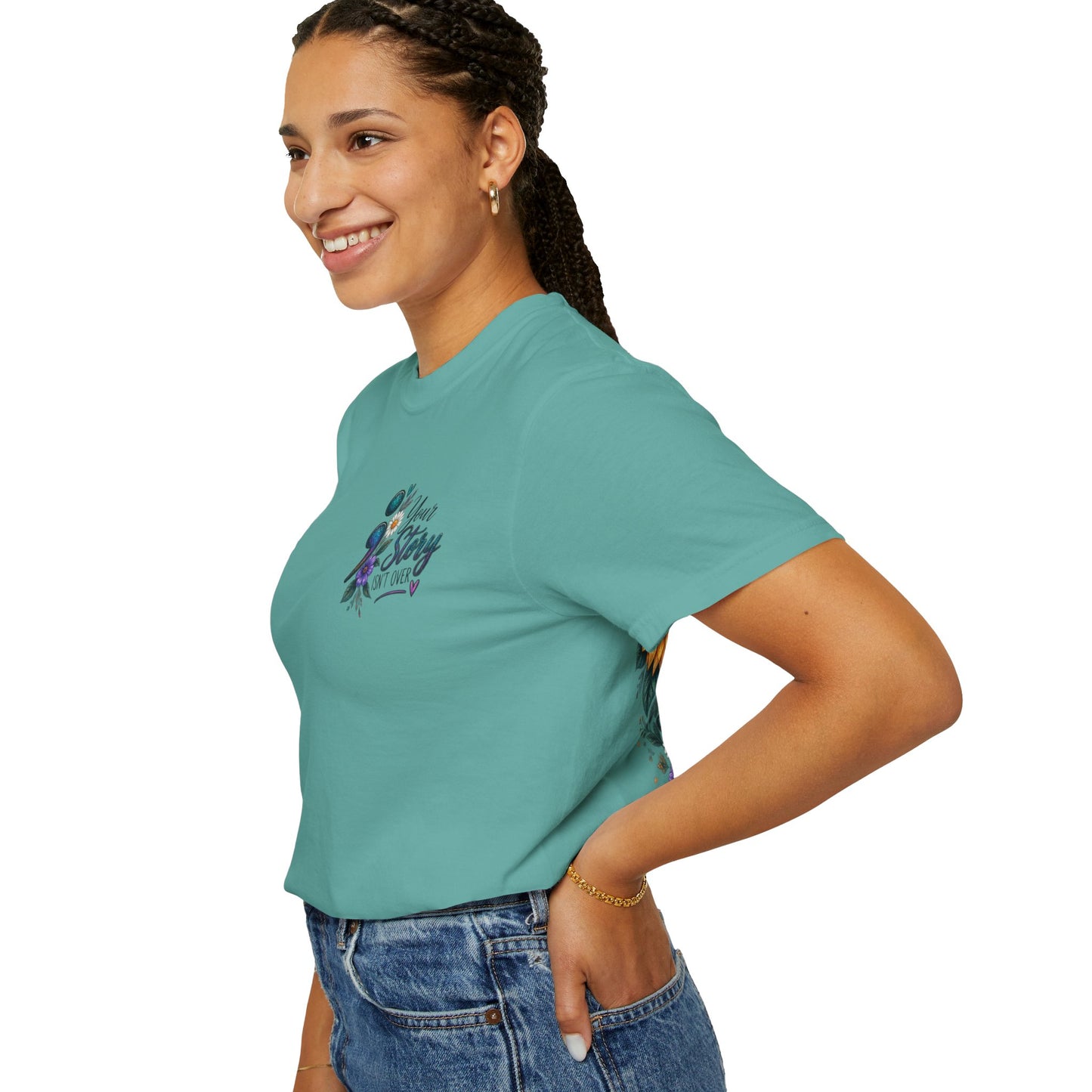 Your Story isn't over yet /Semicolon Mental Health Awareness Comfort Color Tee