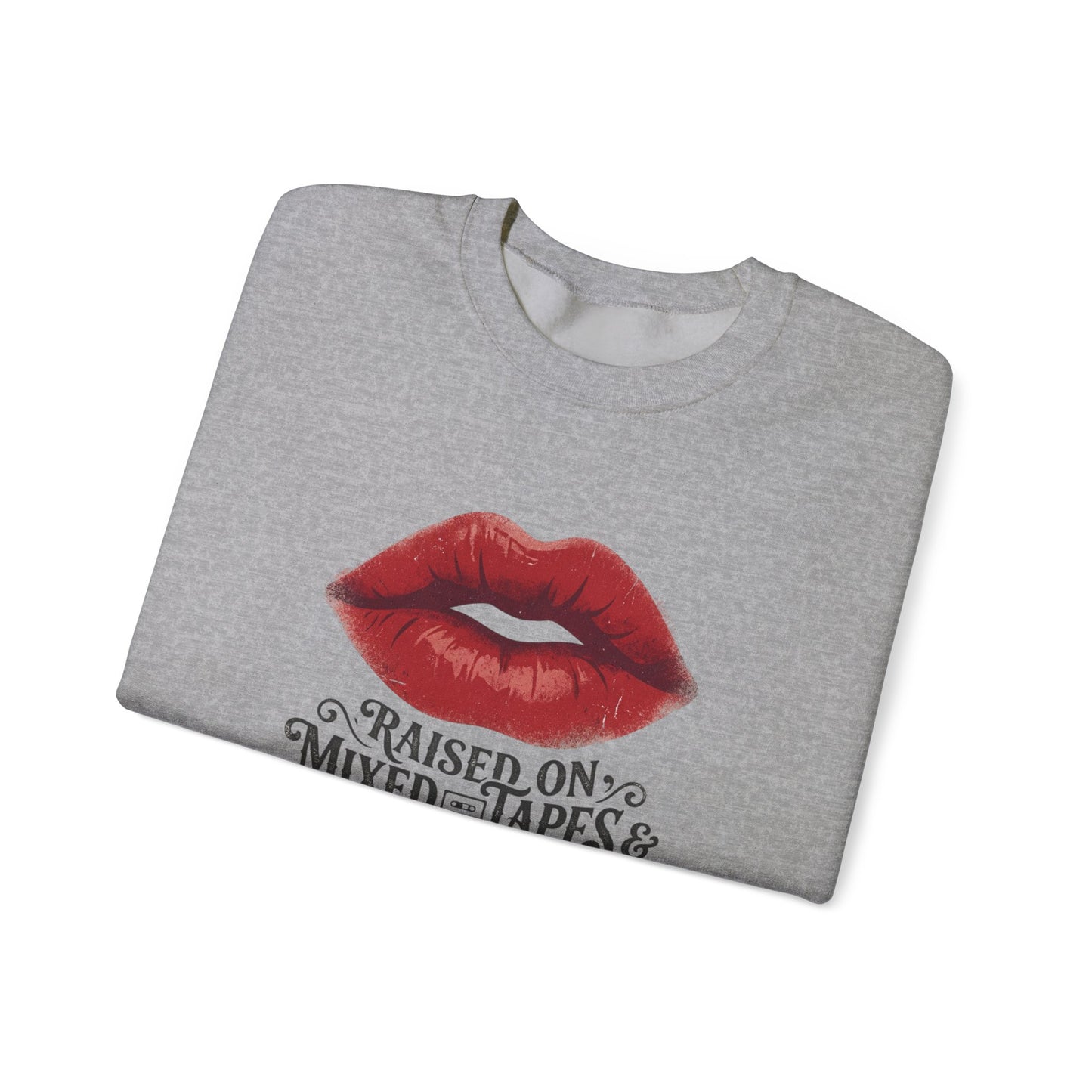 Raised on Mix Tapes & Sarcasm  Heavy Blend™ Crewneck Sweatshirt