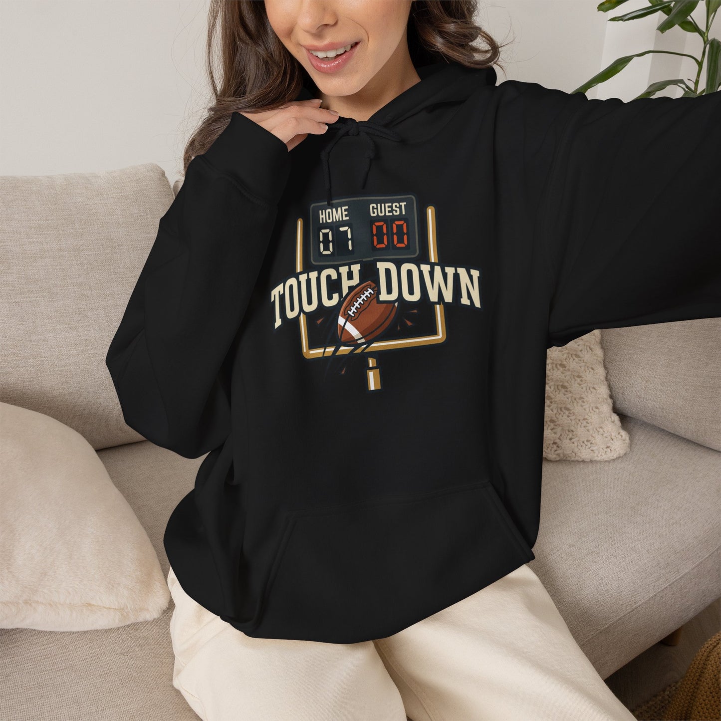 Touch Down Gildan Unisex Heavy Blend™ Hooded Sweatshirt