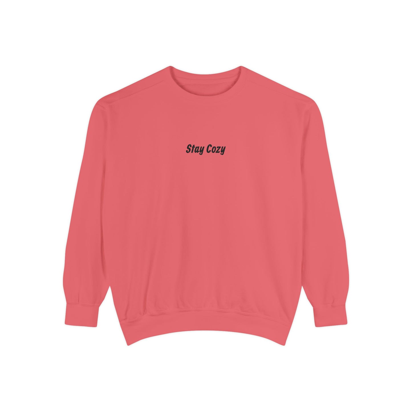 Comfort Colors "Stay Cozy" Embroidered Crew Neck Sweatshirt