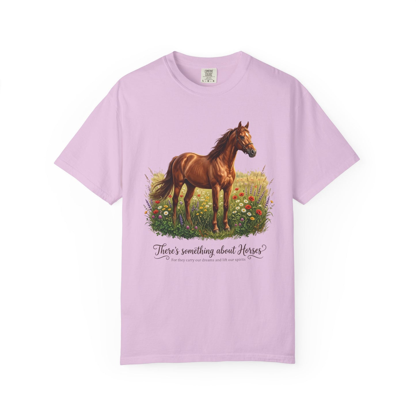 Run Free Horse Comfor colors Unisex Garment-Dyed T-shirt