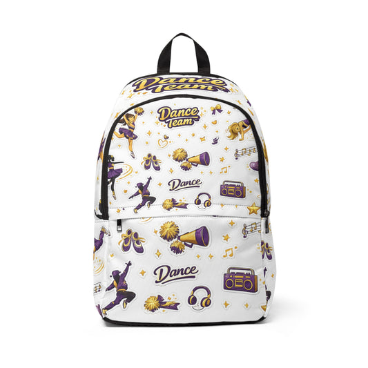 Purple & Gold Dance Team Back Pack