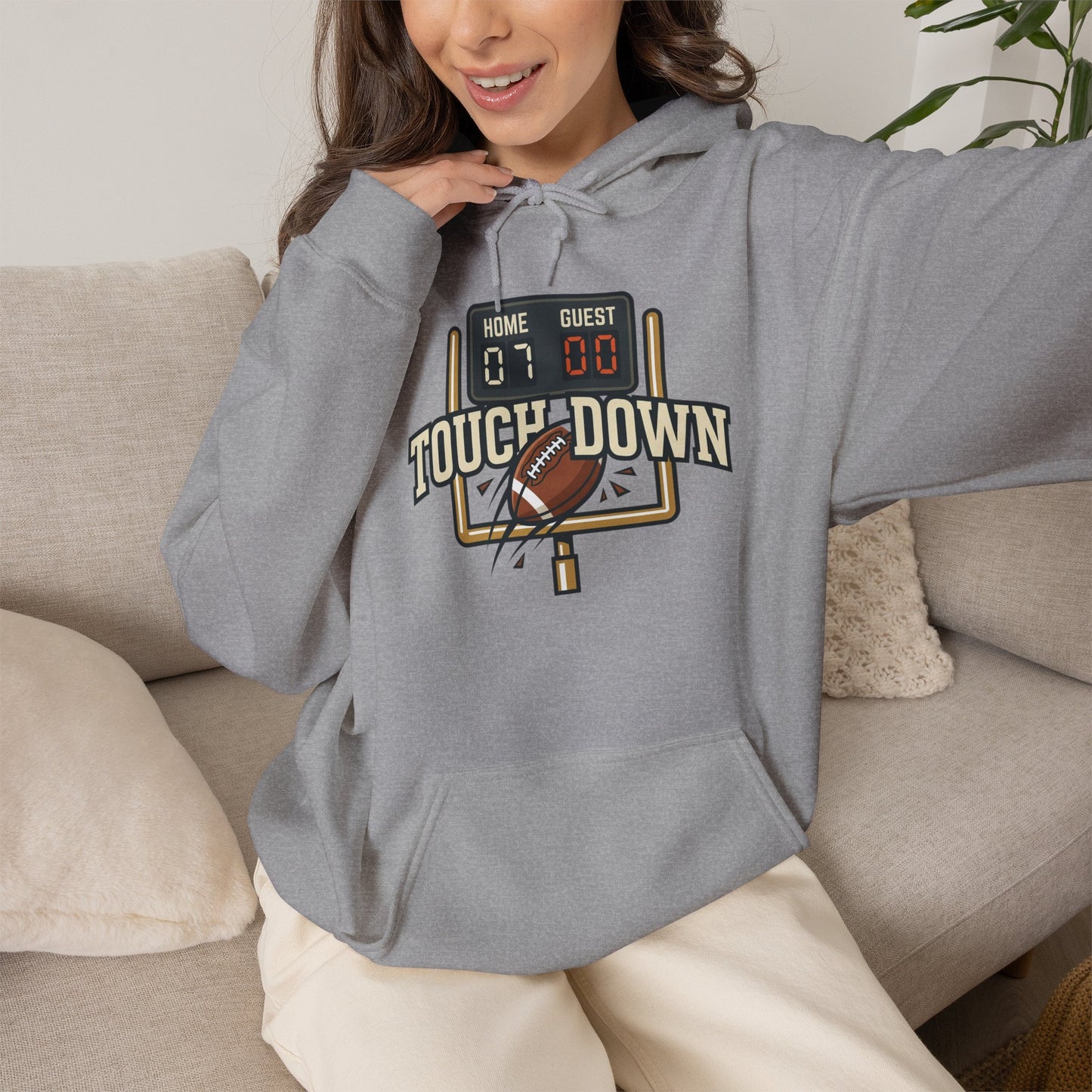 Touch Down Gildan Unisex Heavy Blend™ Hooded Sweatshirt
