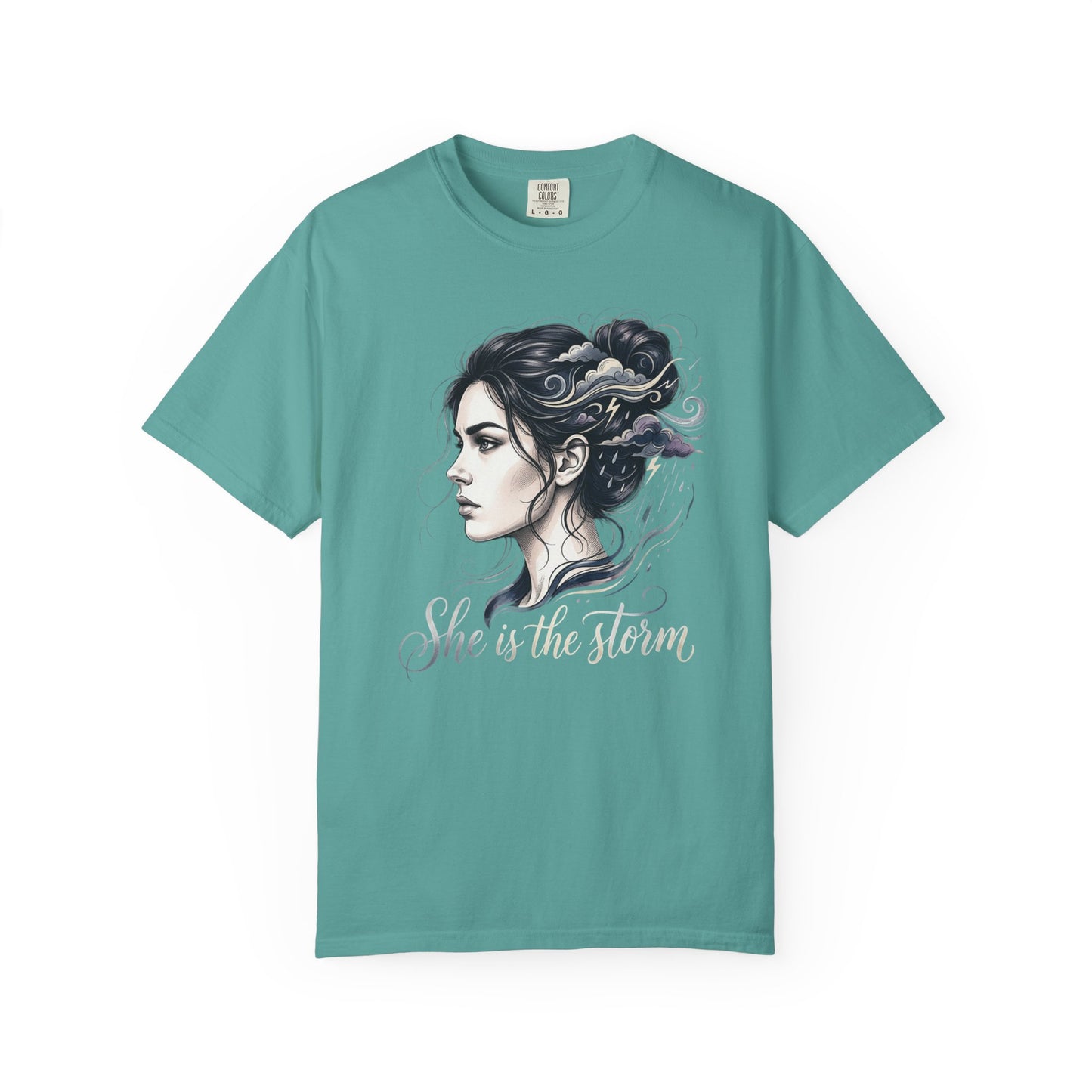 She Is The Storm Comfort Colors Tee