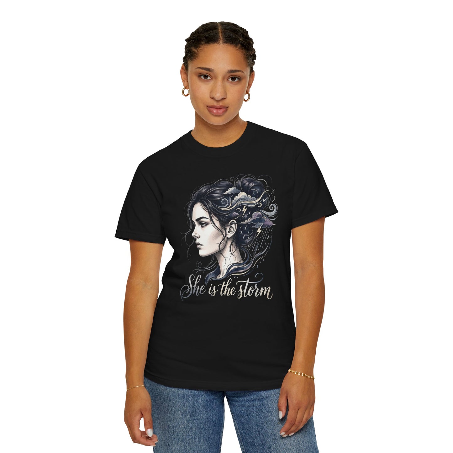 She Is The Storm Comfort Colors Tee