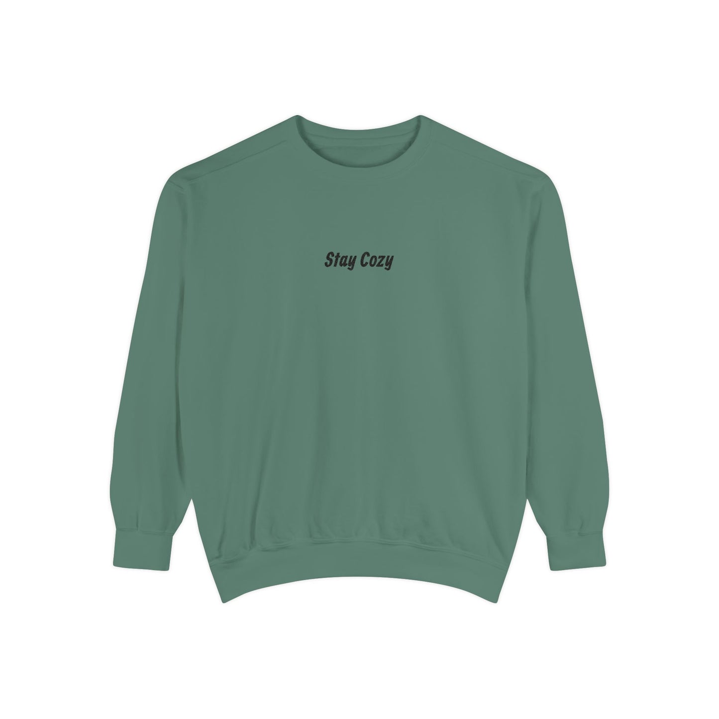Comfort Colors "Stay Cozy" Embroidered Crew Neck Sweatshirt