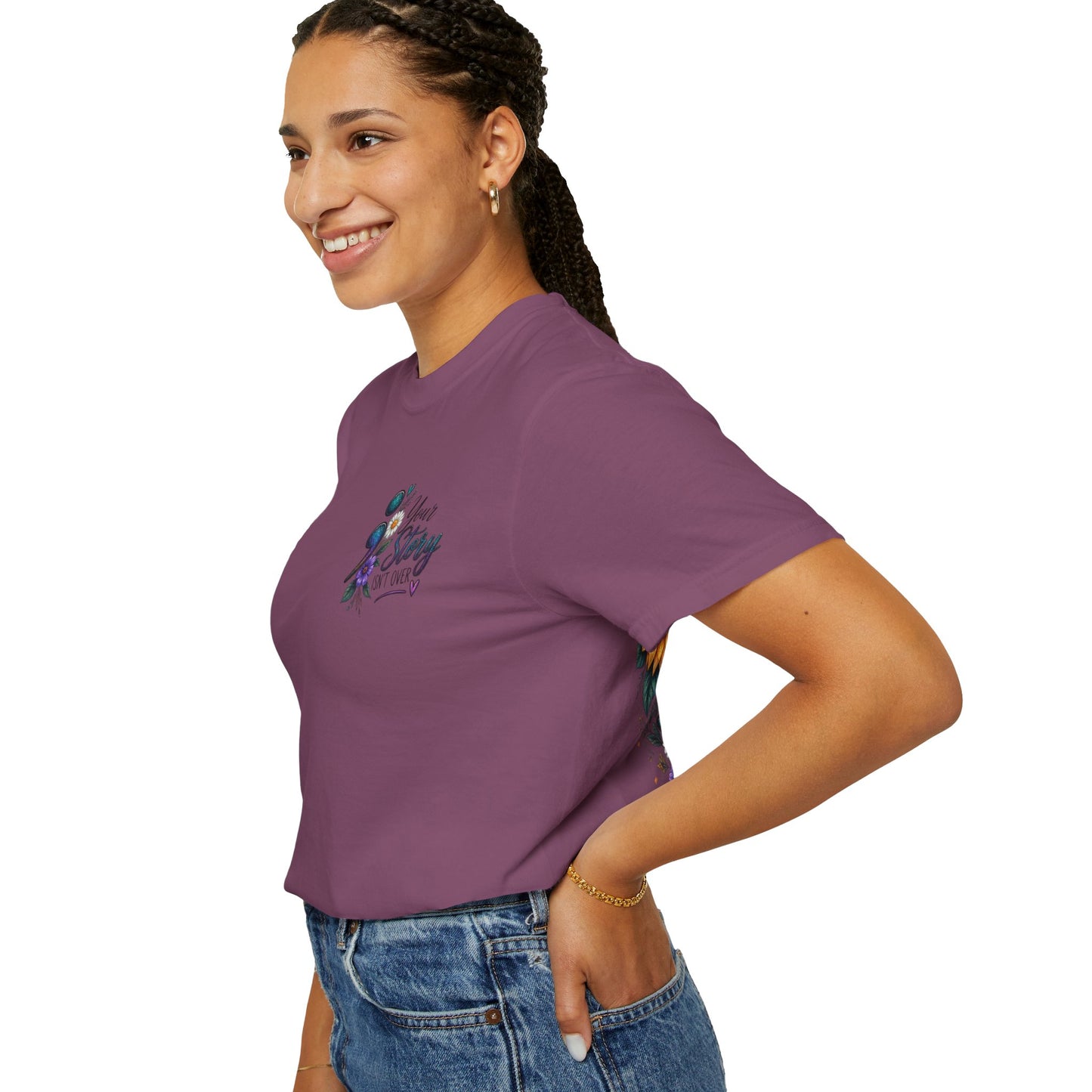 Your Story isn't over yet /Semicolon Mental Health Awareness Comfort Color Tee