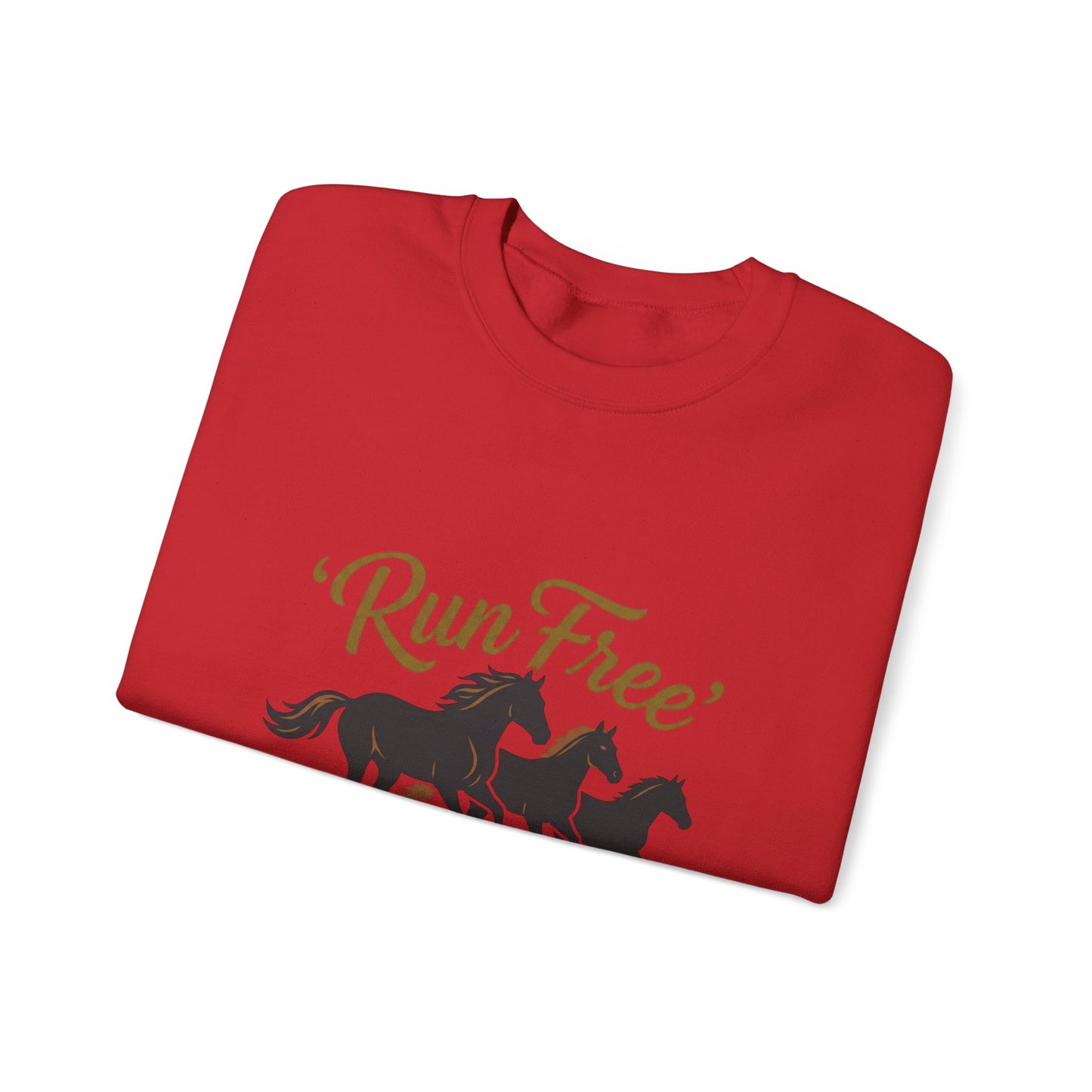 "Wild at heart"   Horse Unisex Heavy Blend™ Crewneck Sweatshirt
