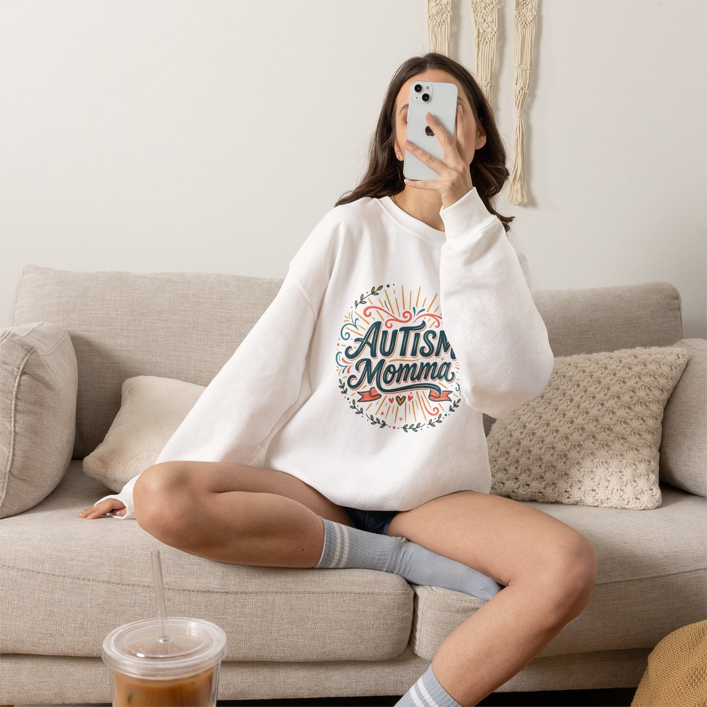 Autism Momma Unisex Heavy Blend™ Crewneck Sweatshirt