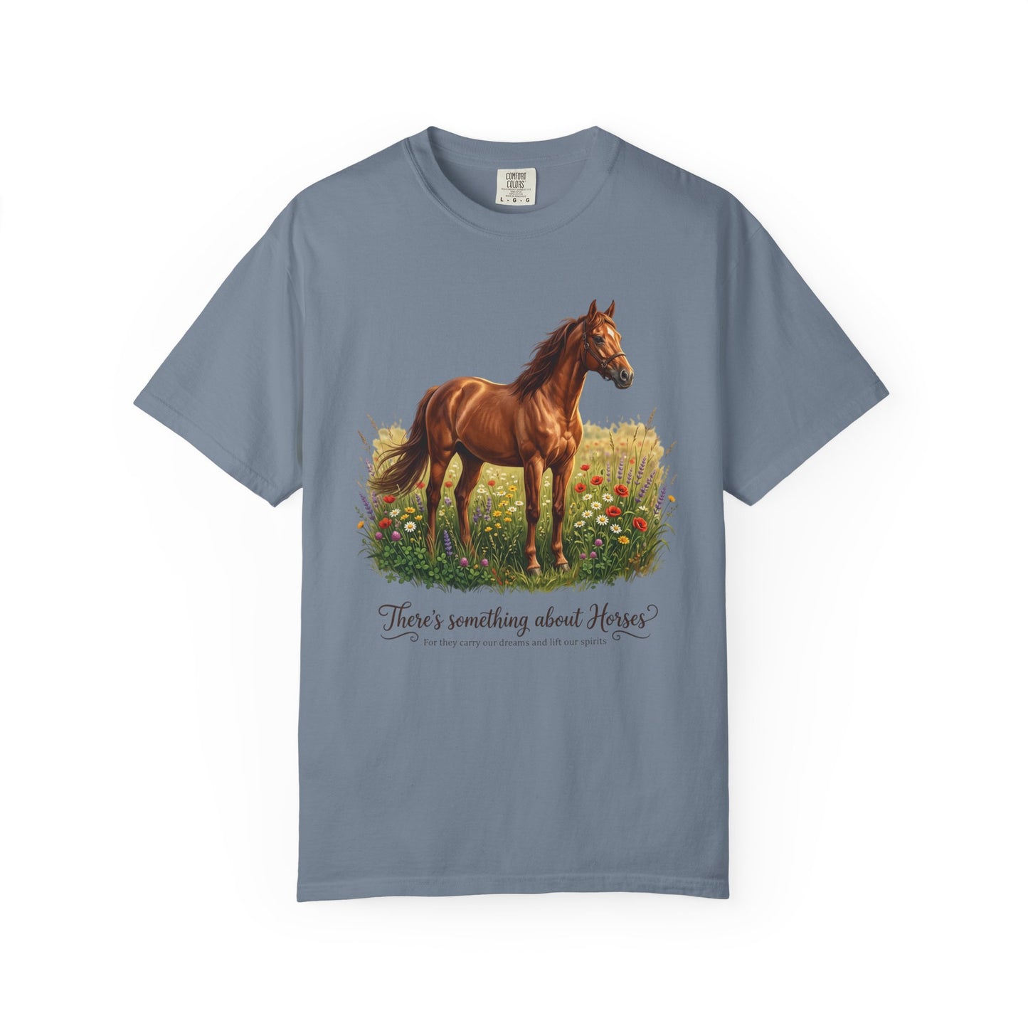 Run Free Horse Comfor colors Unisex Garment-Dyed T-shirt