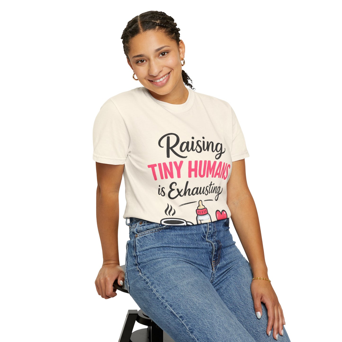 Raising Tiny Humans Comfort Colors Tee