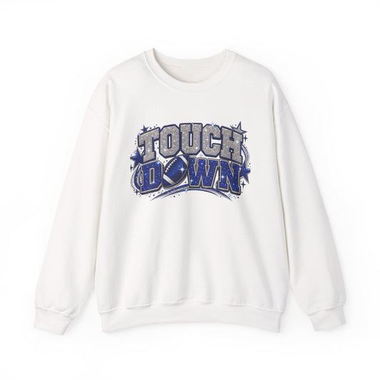 Touch down in silver & blue Unisex Heavy Blend™ Crewneck Sweatshirt