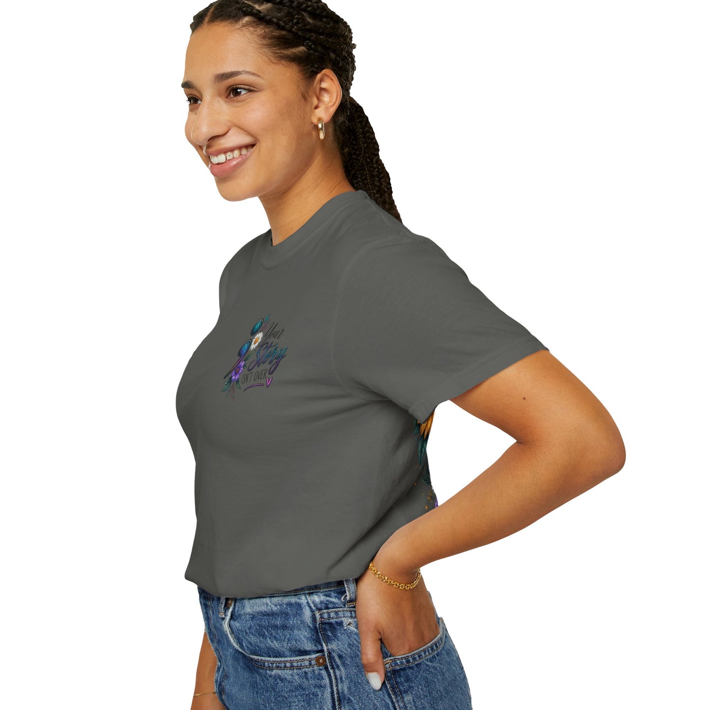 Your Story isn't over yet /Semicolon Mental Health Awareness Comfort Color Tee