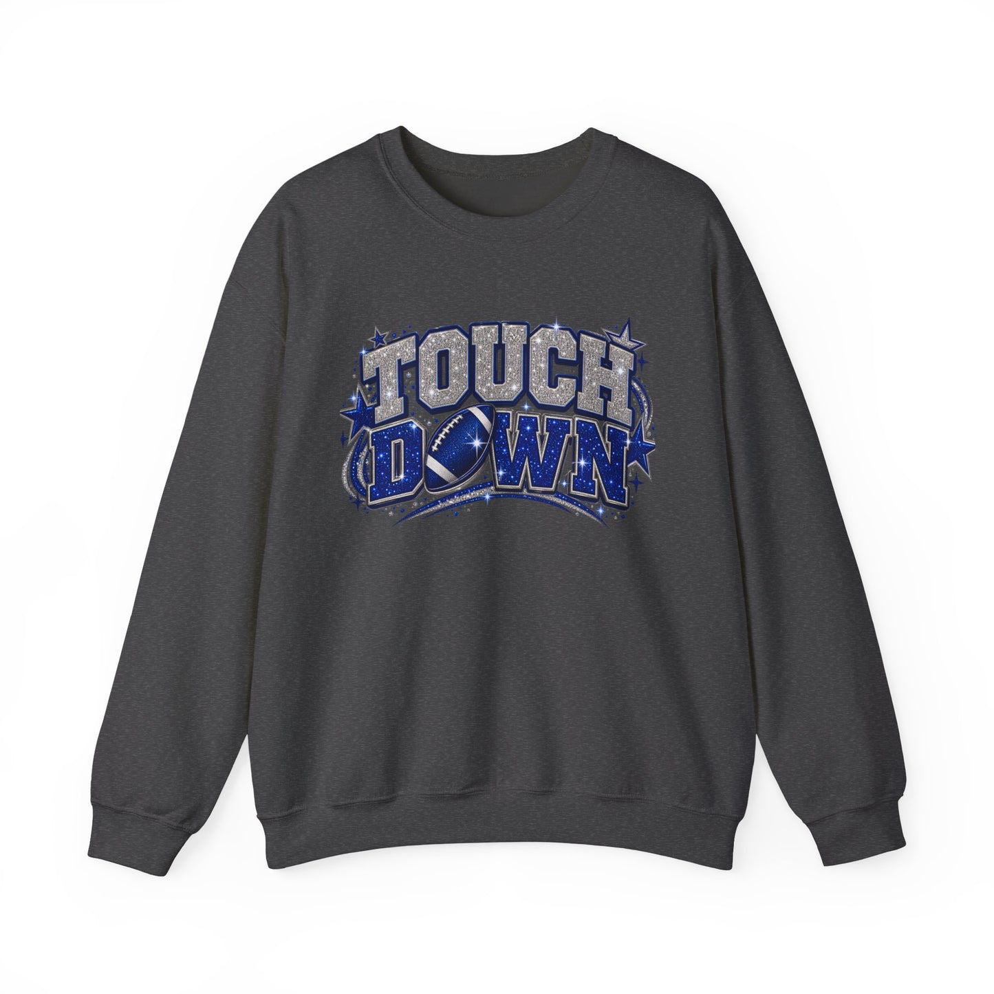 Touch down in silver & blue Unisex Heavy Blend™ Crewneck Sweatshirt