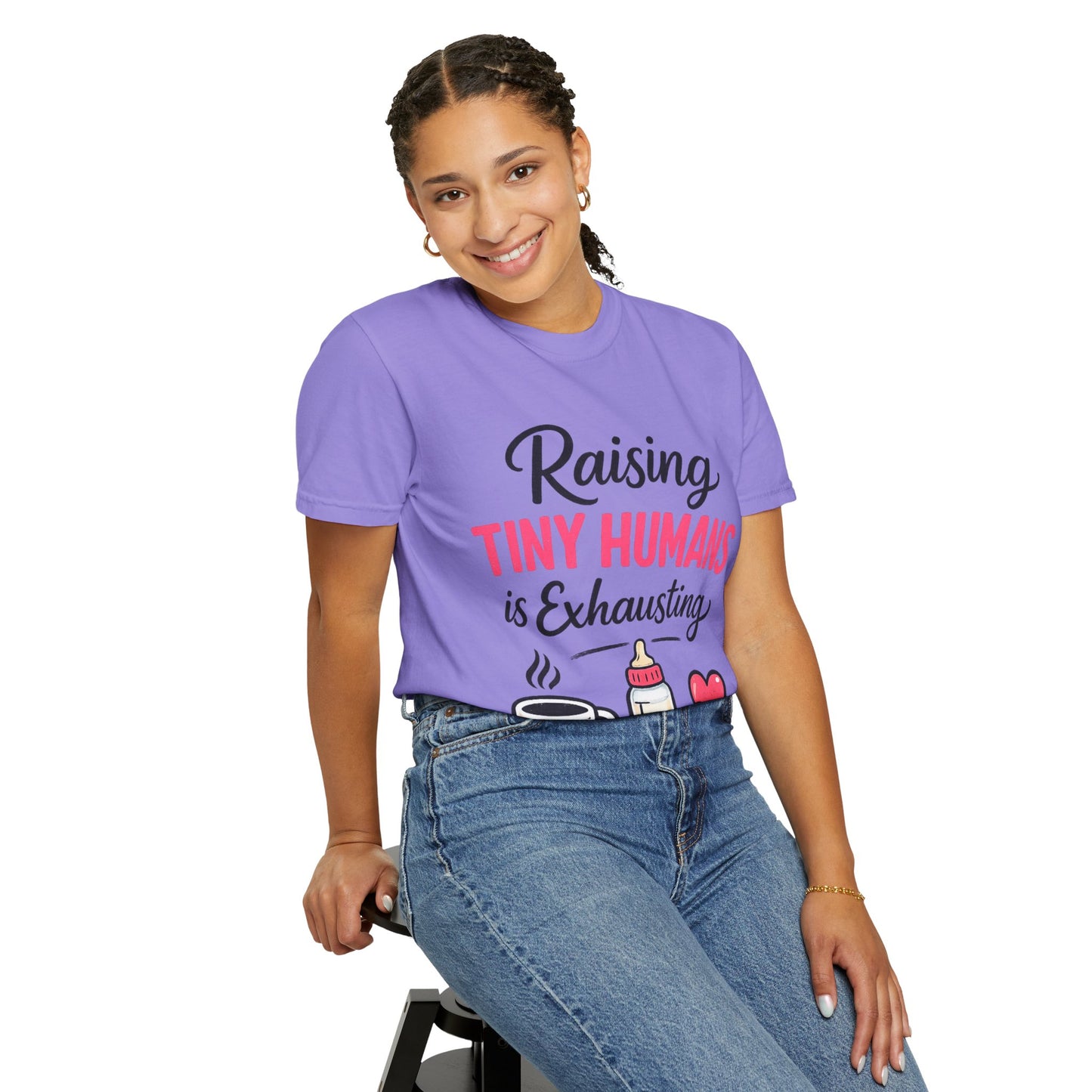 Raising Tiny Humans Comfort Colors Tee