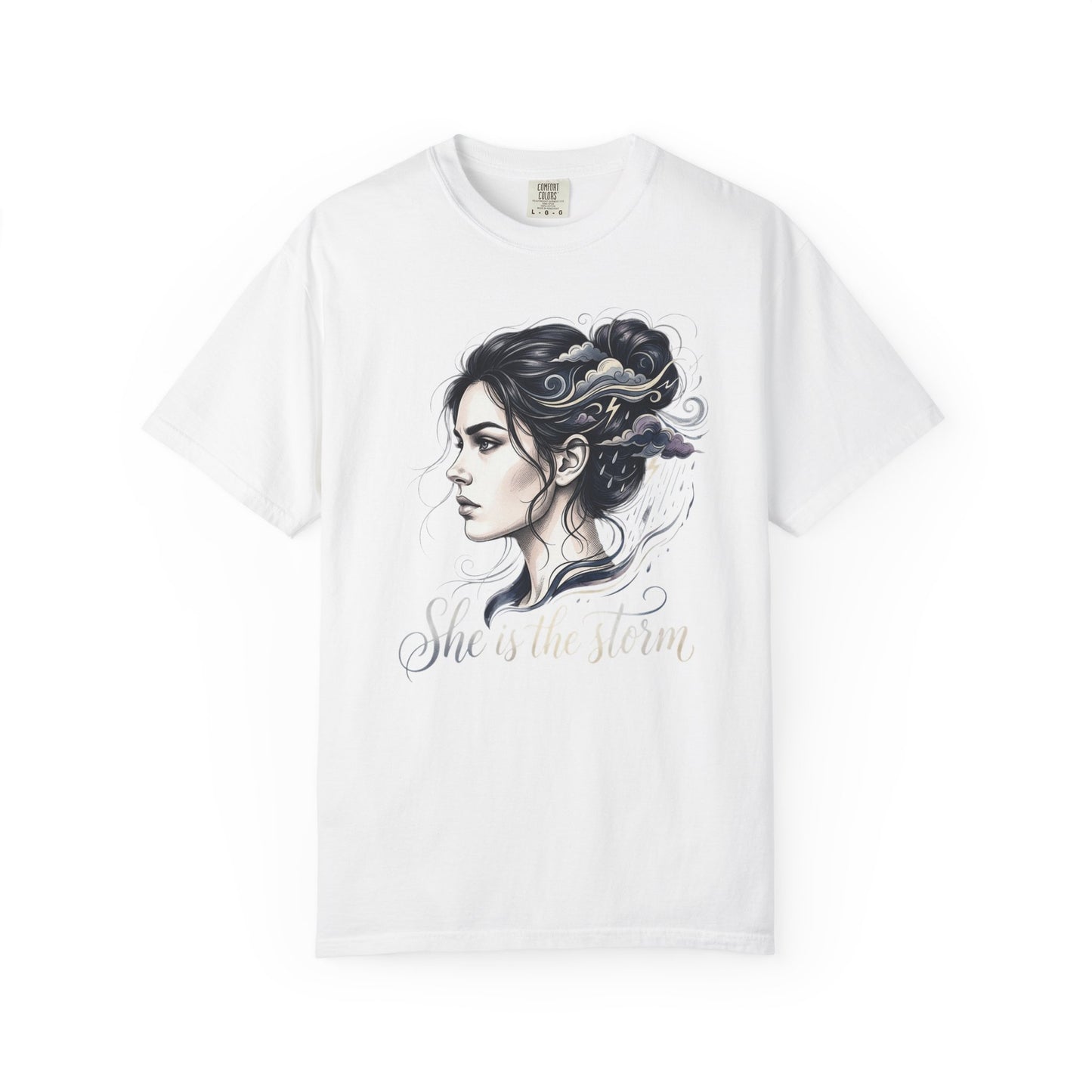 She Is The Storm Comfort Colors Tee