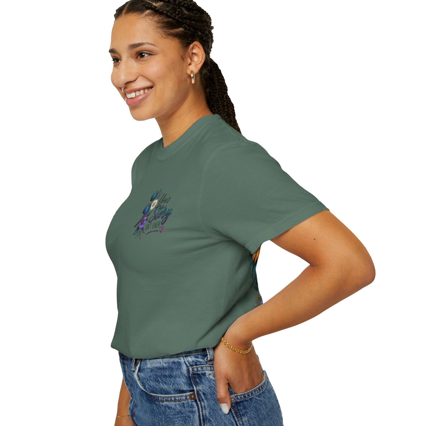Your Story isn't over yet /Semicolon Mental Health Awareness Comfort Color Tee