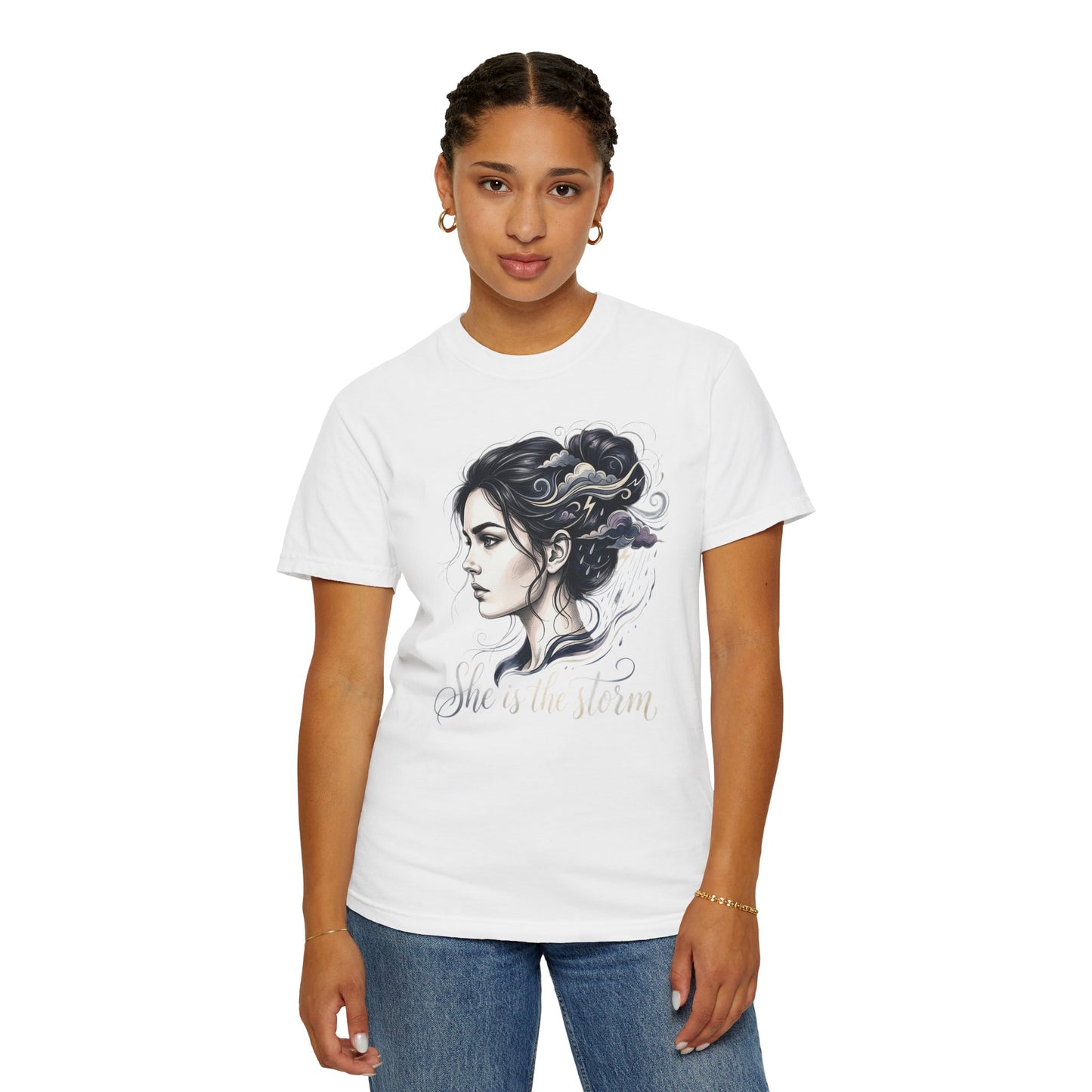 She Is The Storm Comfort Colors Tee