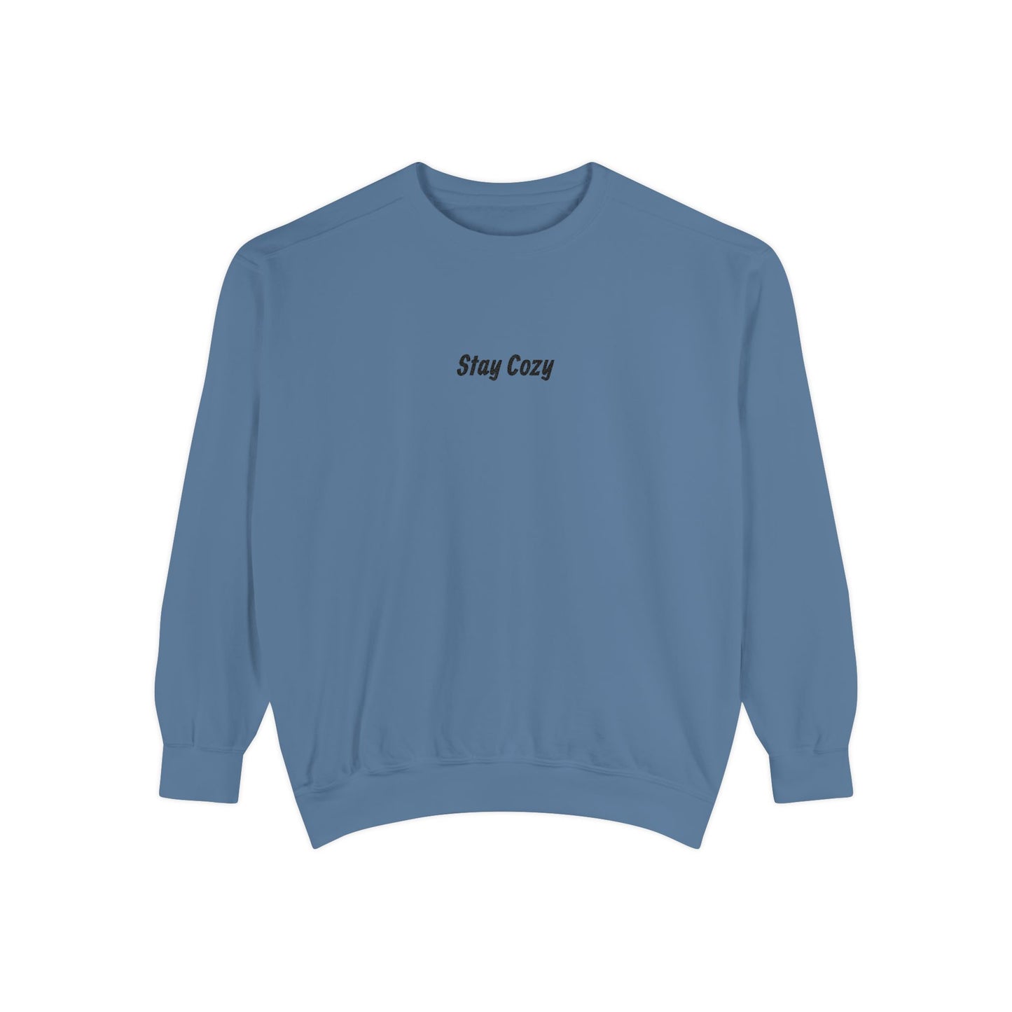 Comfort Colors "Stay Cozy" Embroidered Crew Neck Sweatshirt