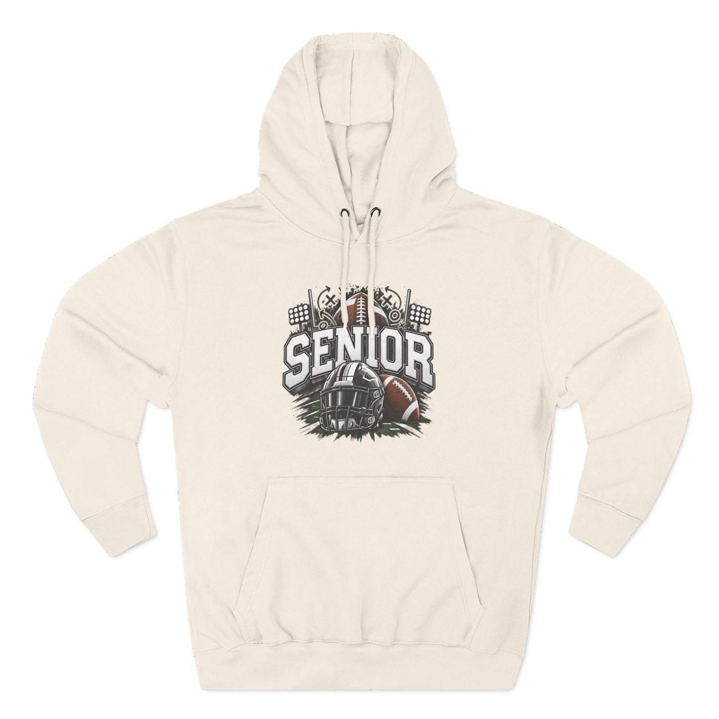Senior Football Three-Panel Fleece Hoodie