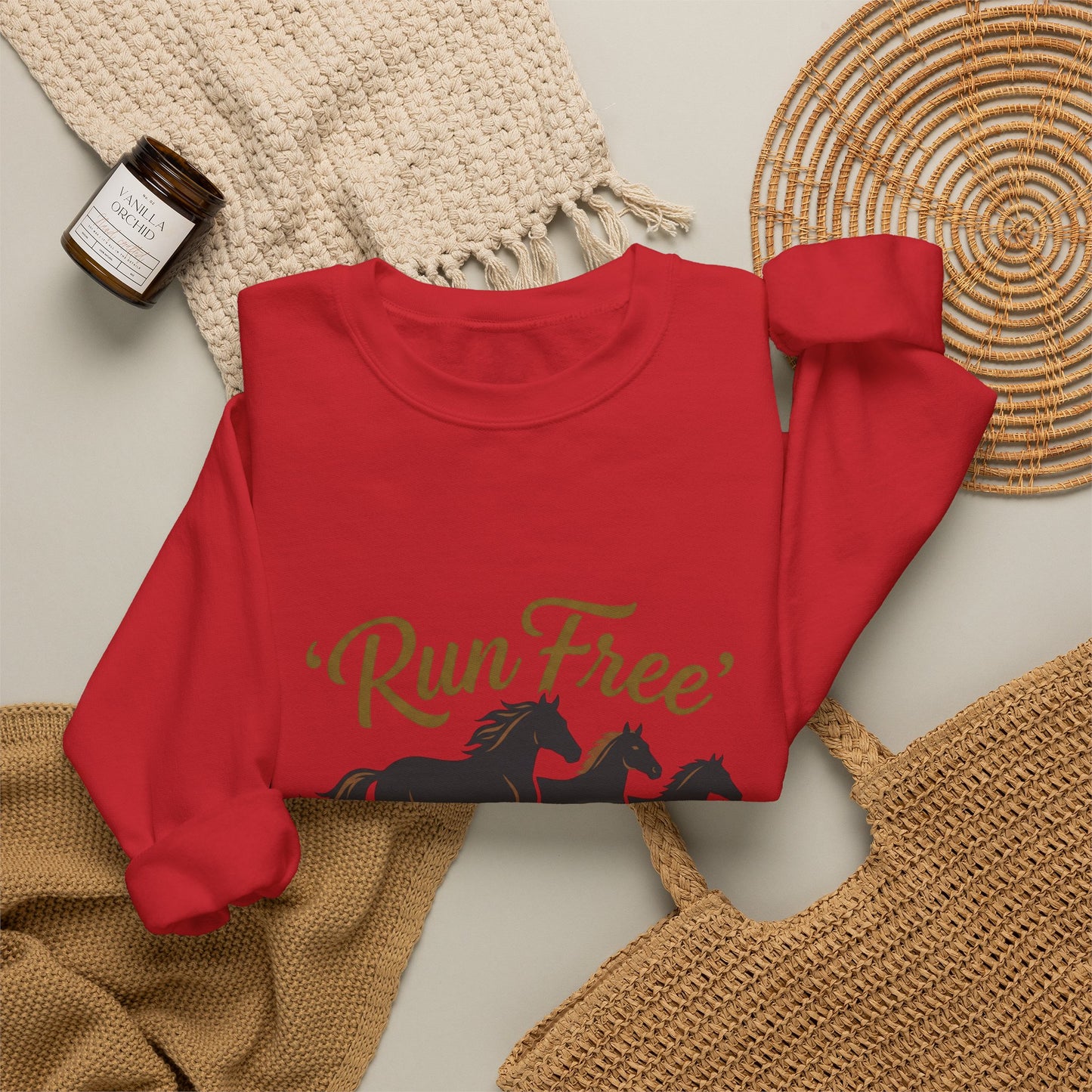 "Wild at heart"   Horse Unisex Heavy Blend™ Crewneck Sweatshirt