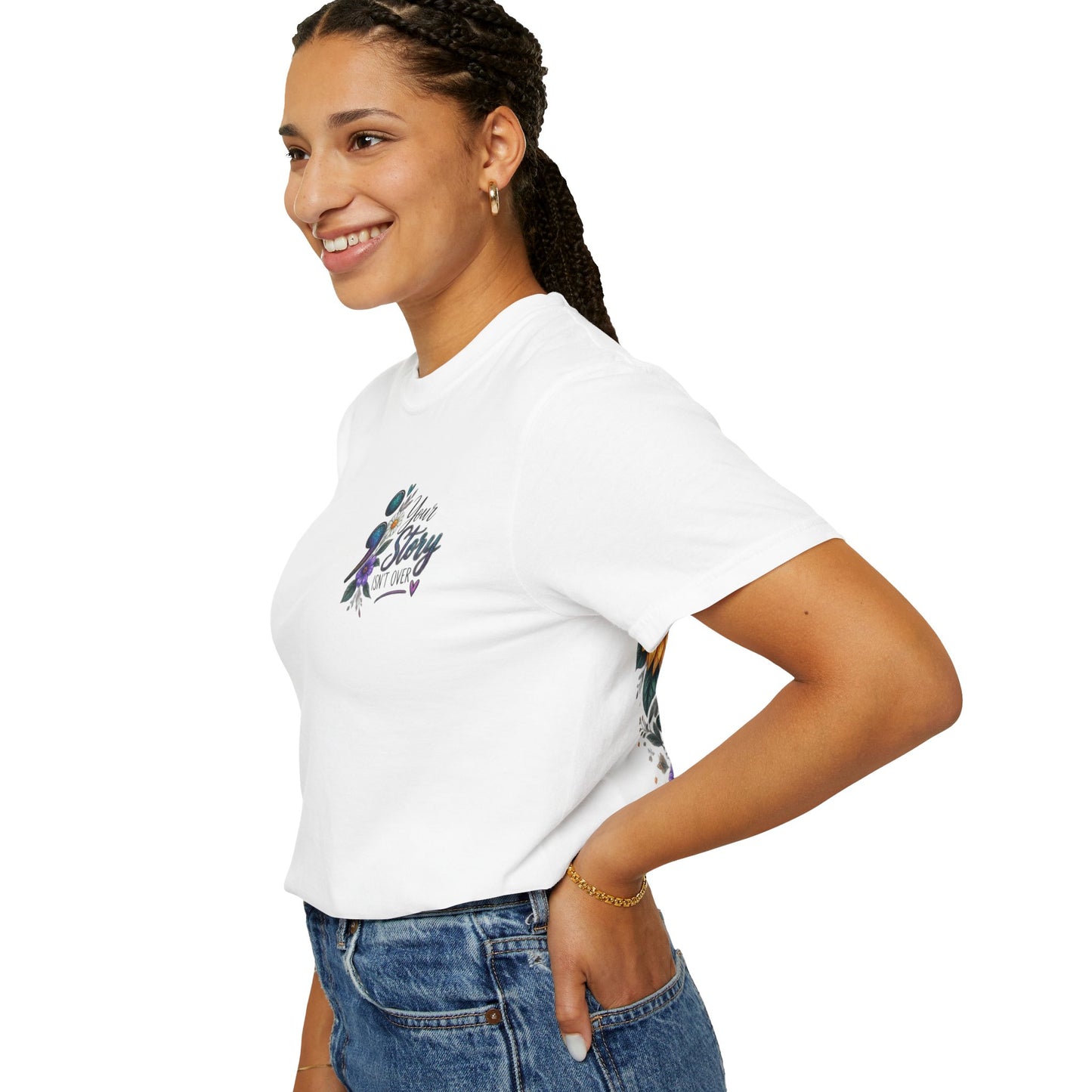 Your Story isn't over yet /Semicolon Mental Health Awareness Comfort Color Tee