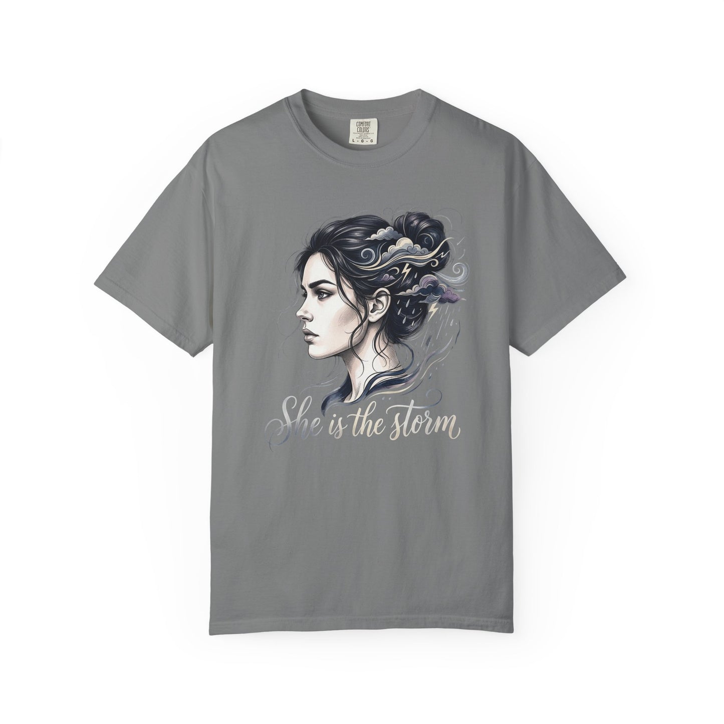 She Is The Storm Comfort Colors Tee