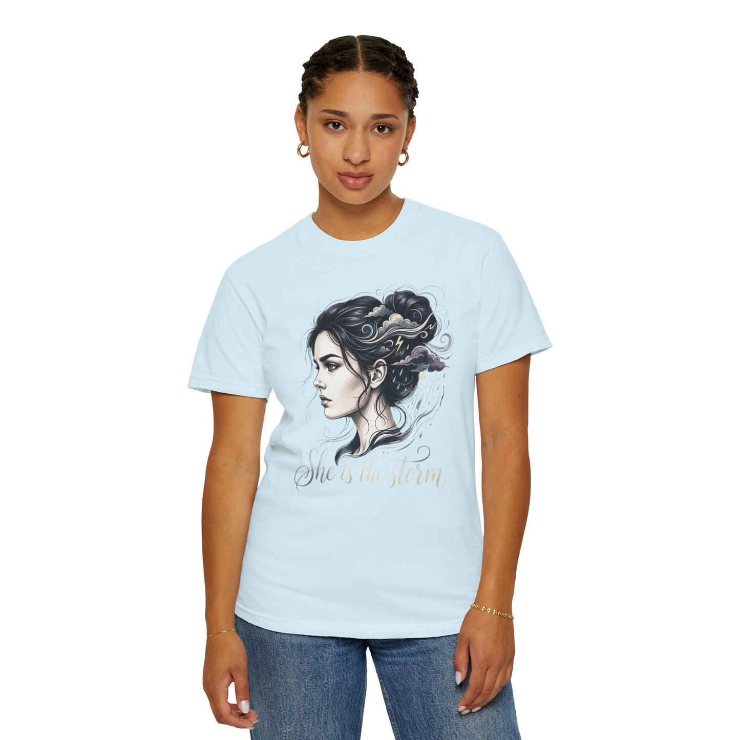 She Is The Storm Comfort Colors Tee