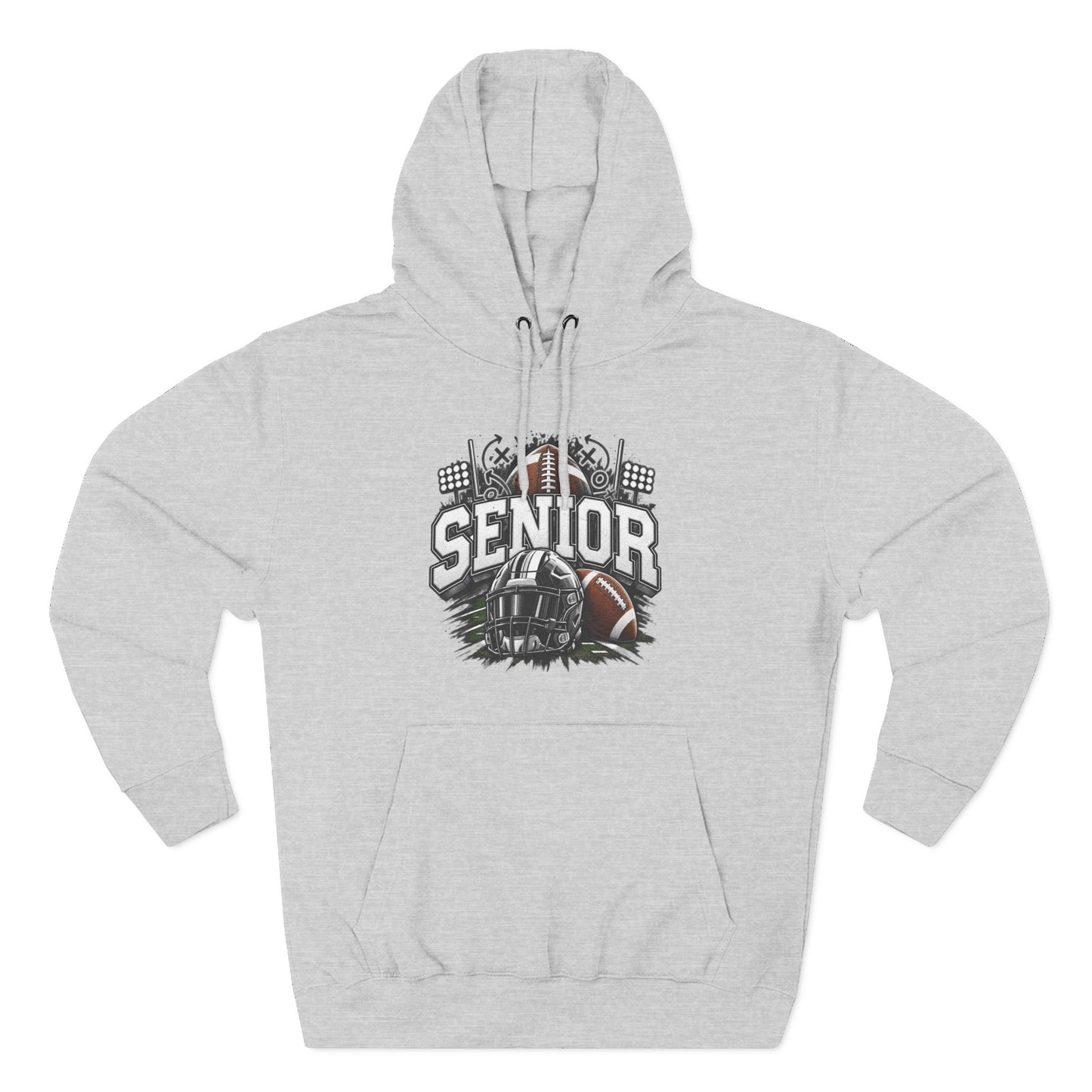 Senior Football Three-Panel Fleece Hoodie