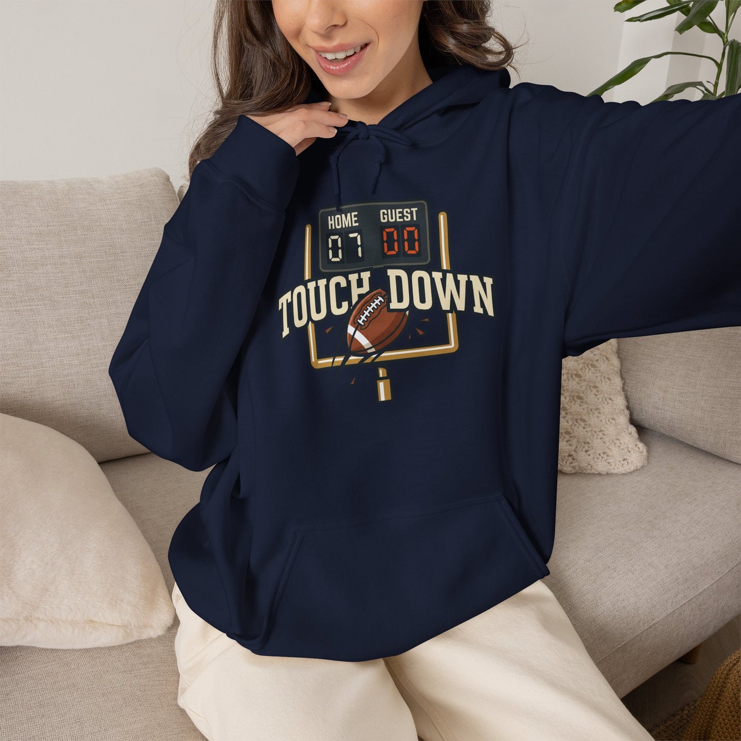 Touch Down Gildan Unisex Heavy Blend™ Hooded Sweatshirt