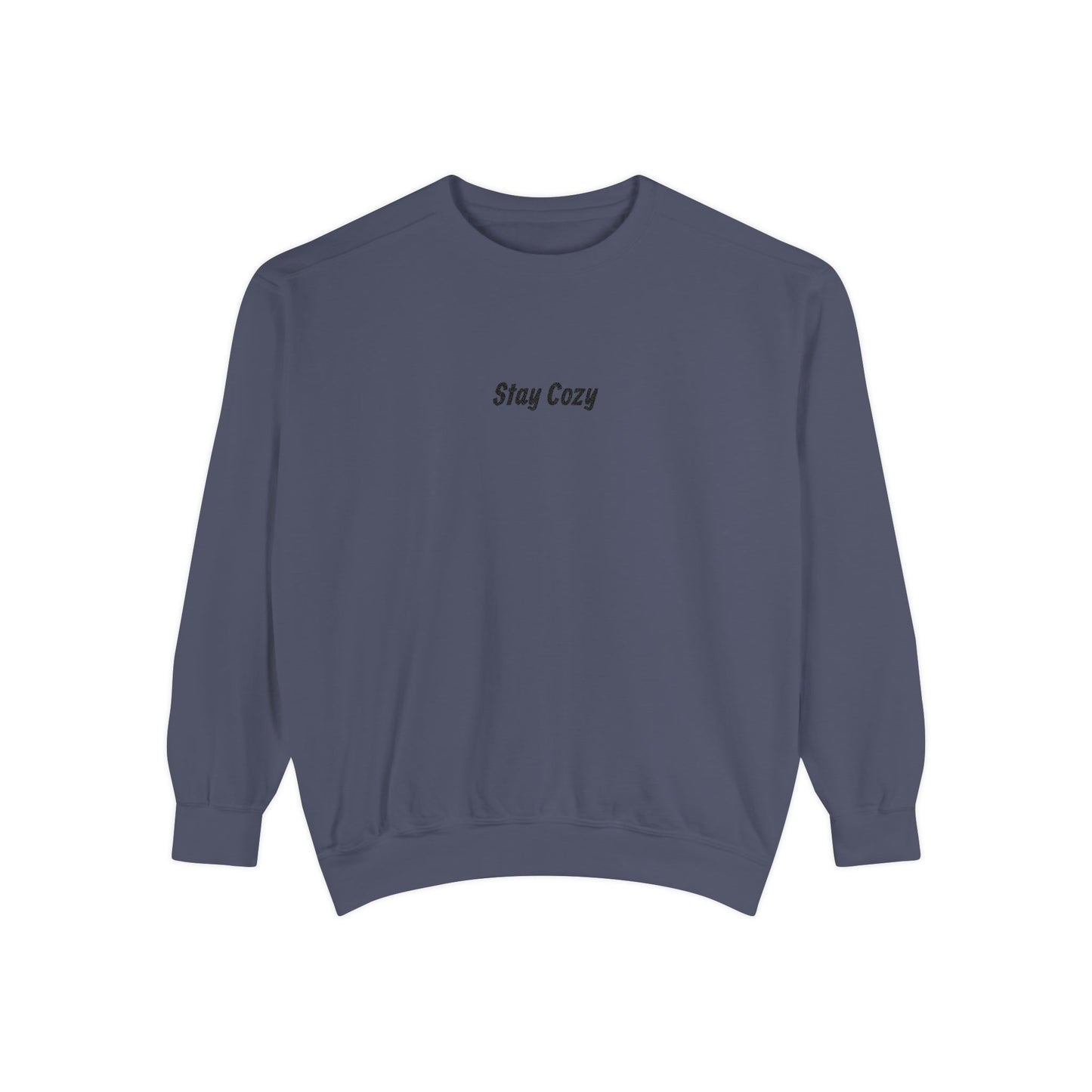 Comfort Colors "Stay Cozy" Embroidered Crew Neck Sweatshirt
