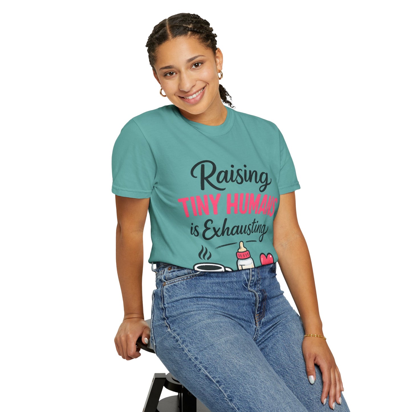 Raising Tiny Humans Comfort Colors Tee
