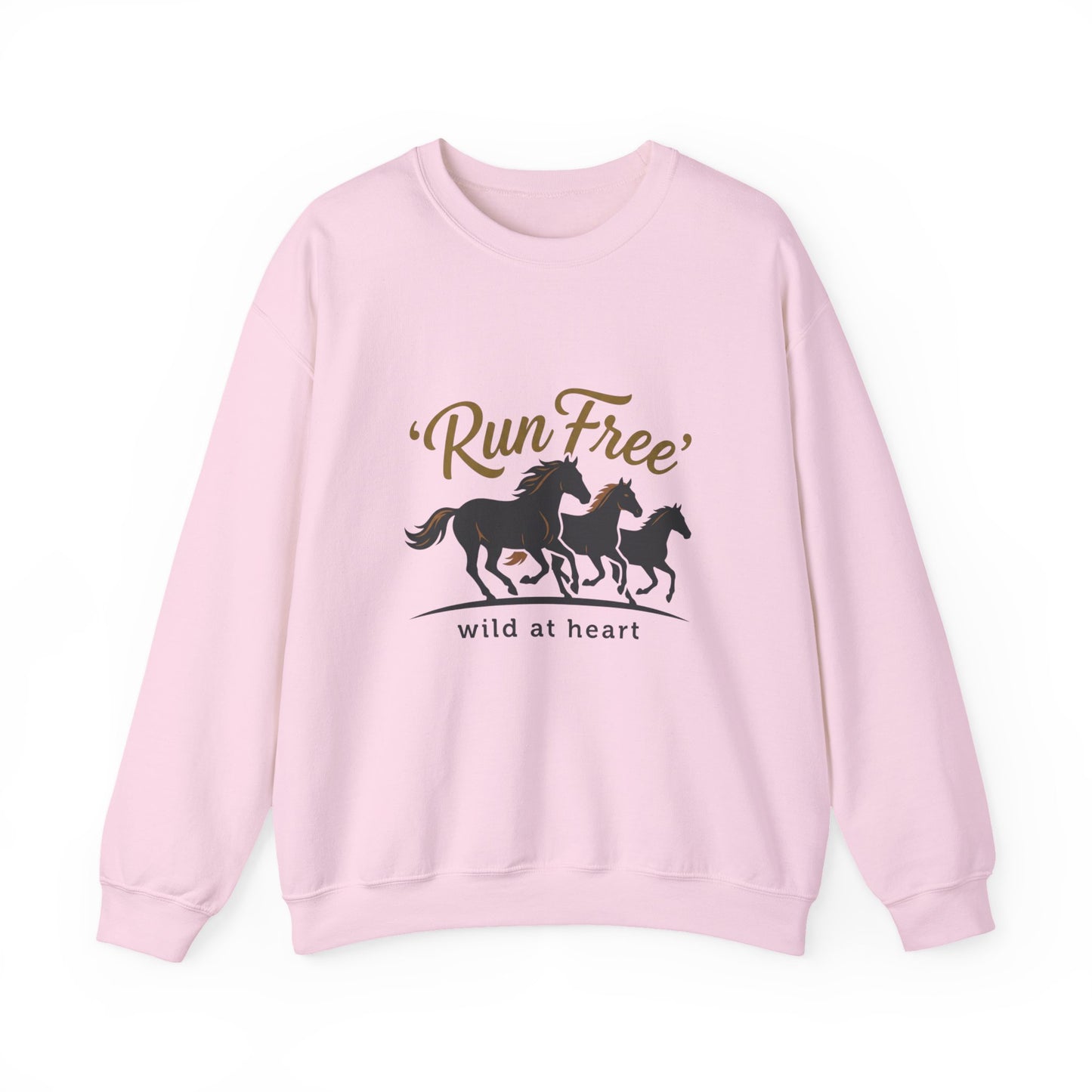 "Wild at heart"   Horse Unisex Heavy Blend™ Crewneck Sweatshirt