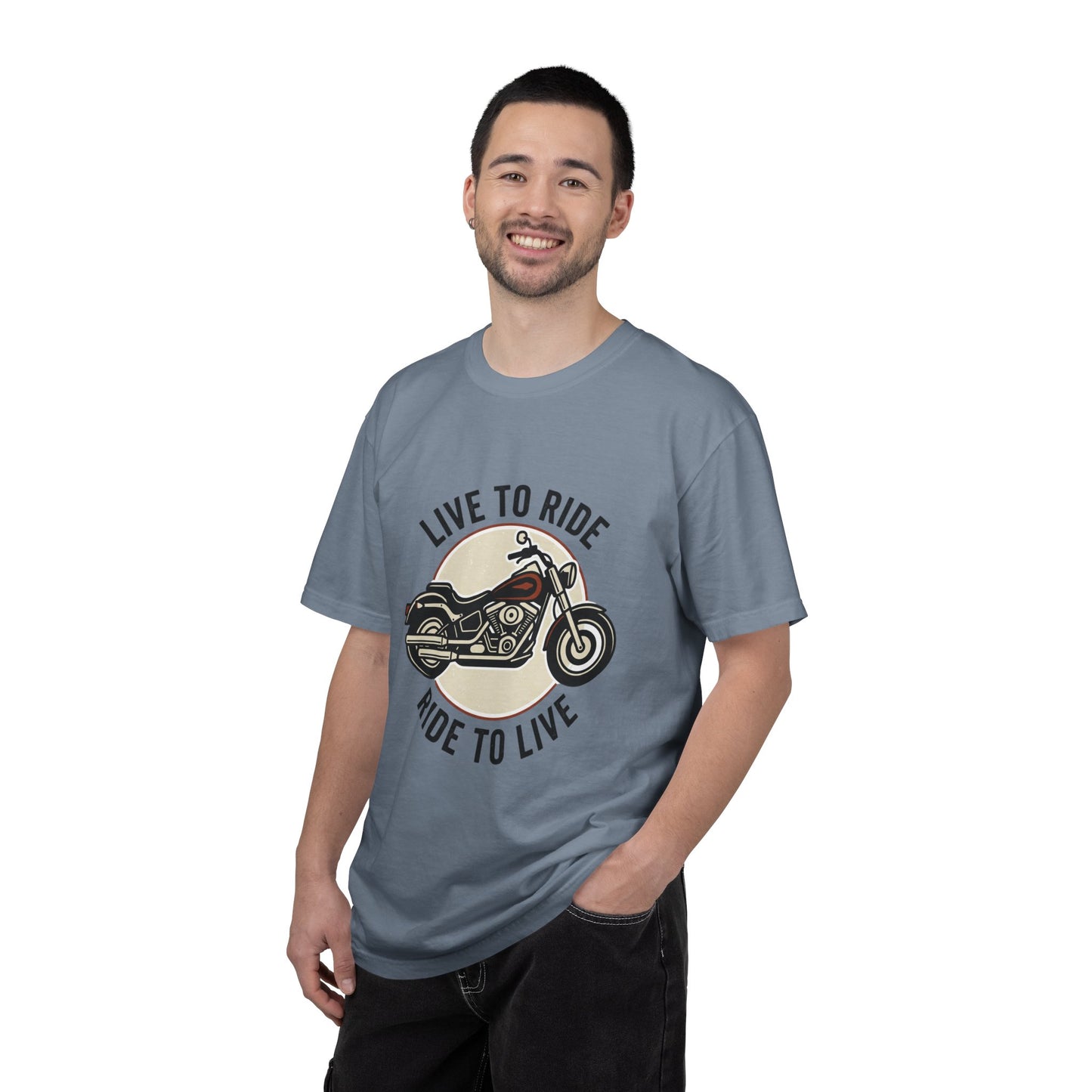 LIve To Ride, Ride to live  Unisex Garment-Dyed T-shirt