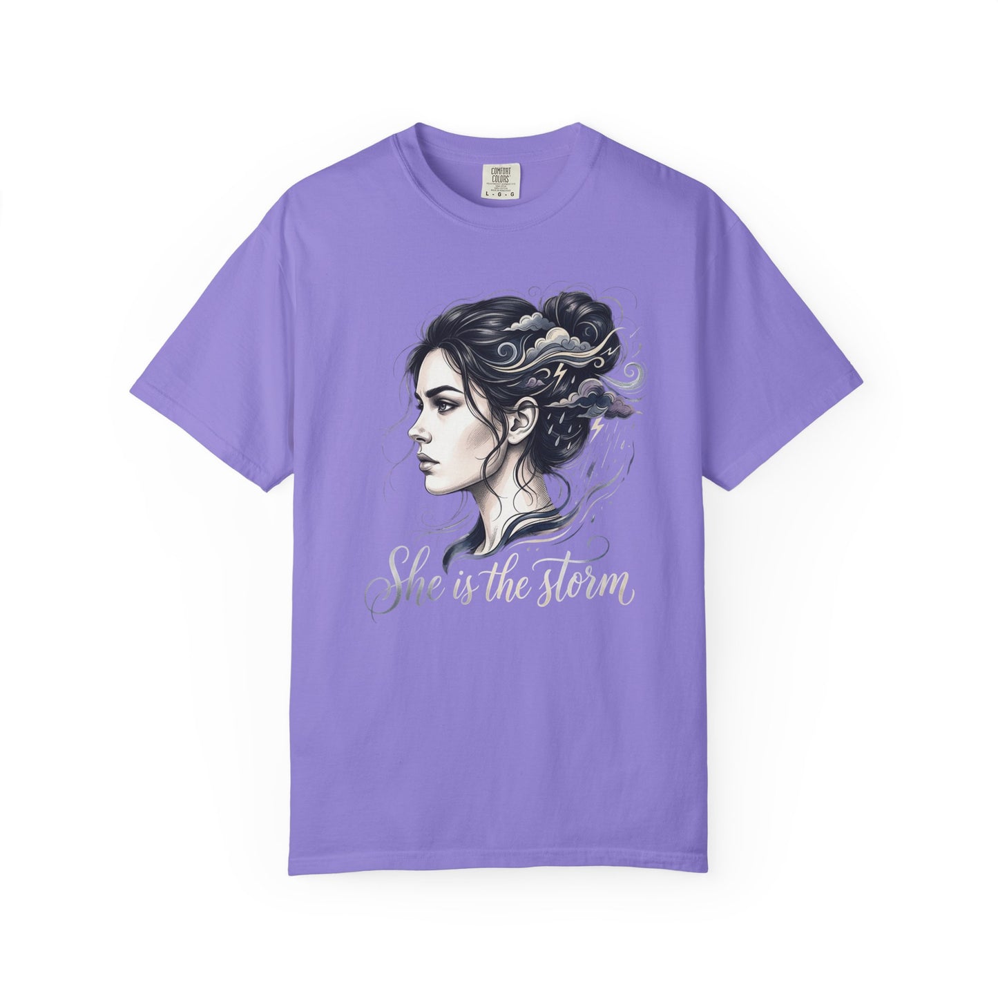She Is The Storm Comfort Colors Tee