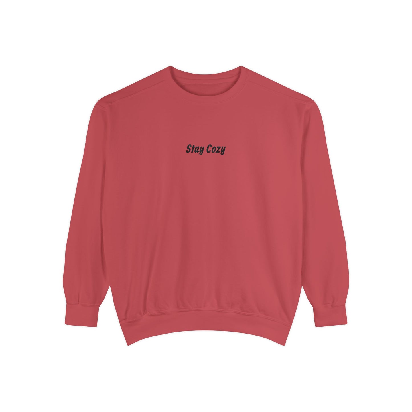 Comfort Colors "Stay Cozy" Embroidered Crew Neck Sweatshirt