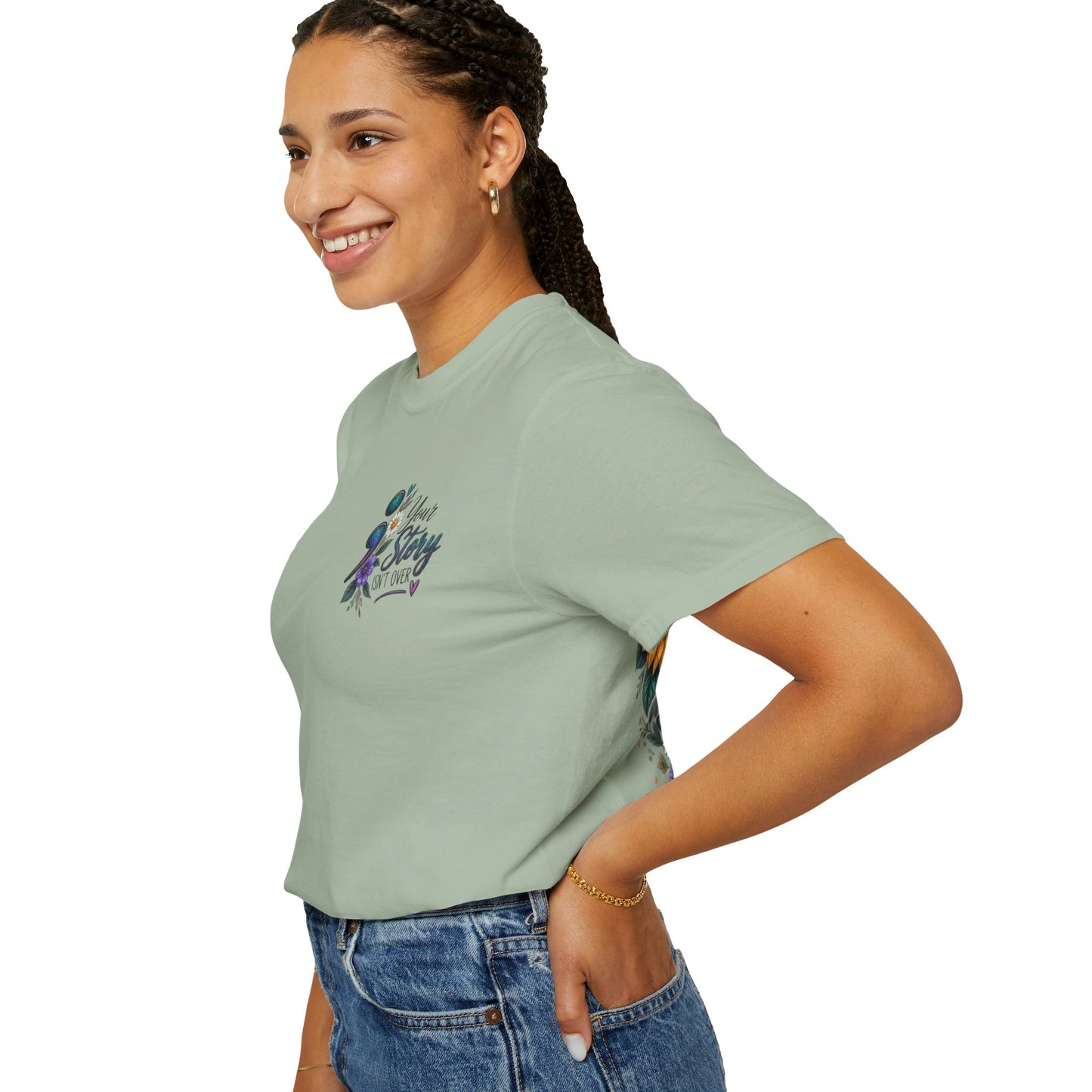 Your Story isn't over yet /Semicolon Mental Health Awareness Comfort Color Tee