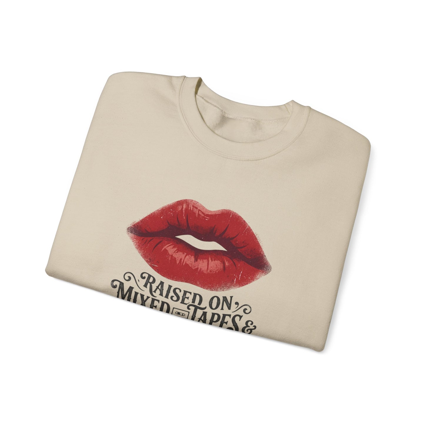 Raised on Mix Tapes & Sarcasm  Heavy Blend™ Crewneck Sweatshirt
