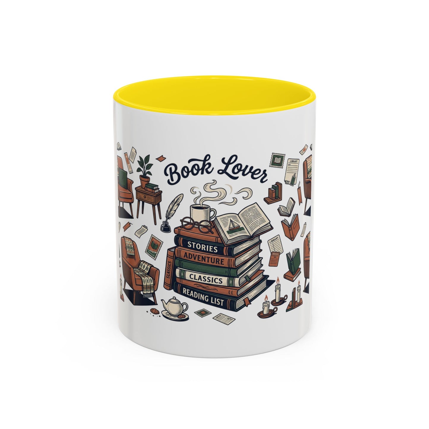 Book Lovers Accent Coffee Mug (11, 15oz)