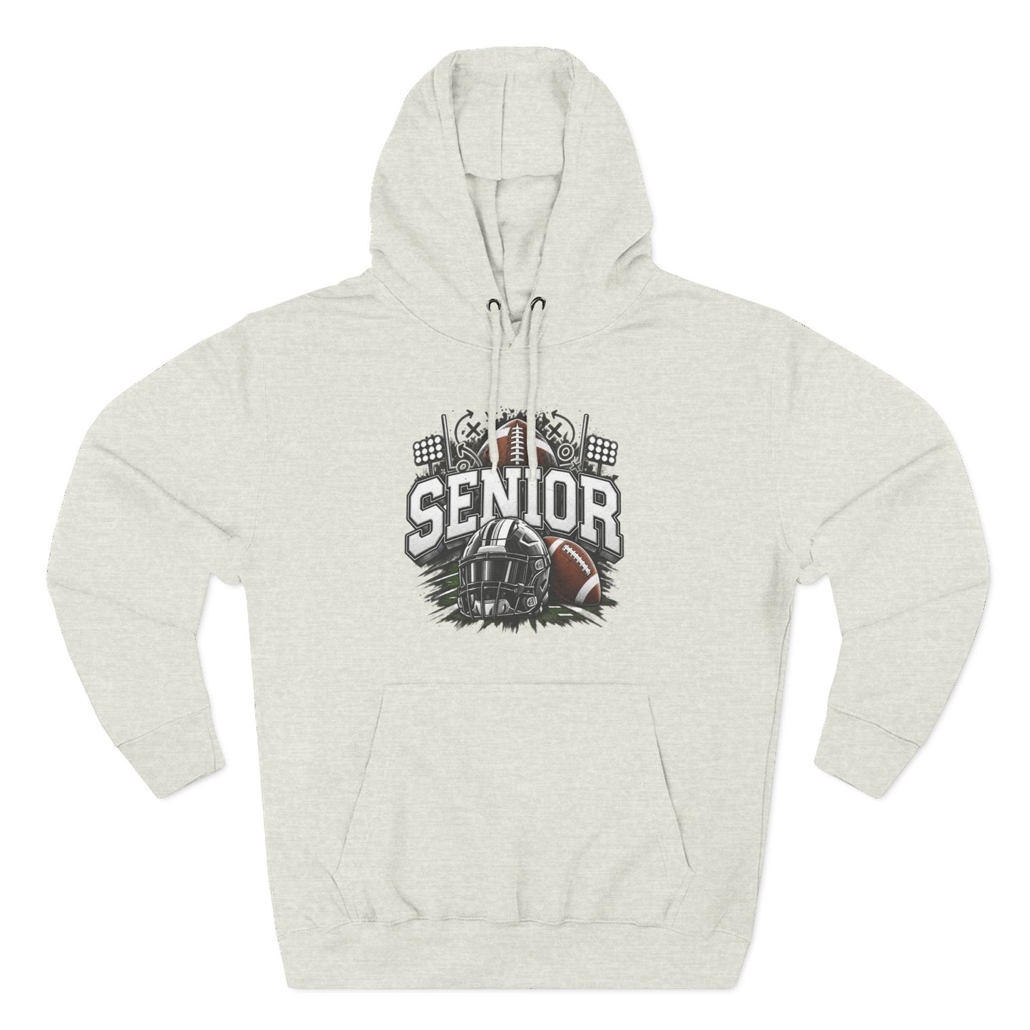 Senior Football Three-Panel Fleece Hoodie