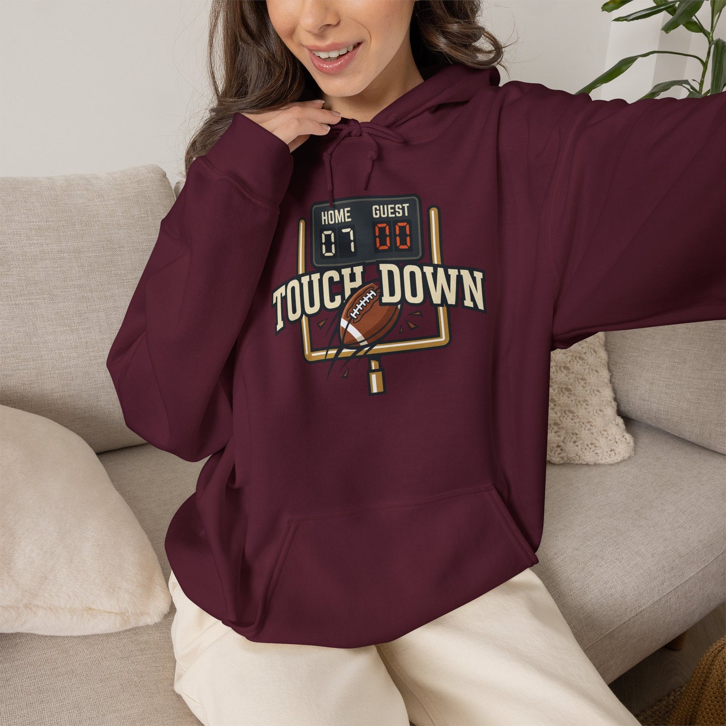 Touch Down Gildan Unisex Heavy Blend™ Hooded Sweatshirt