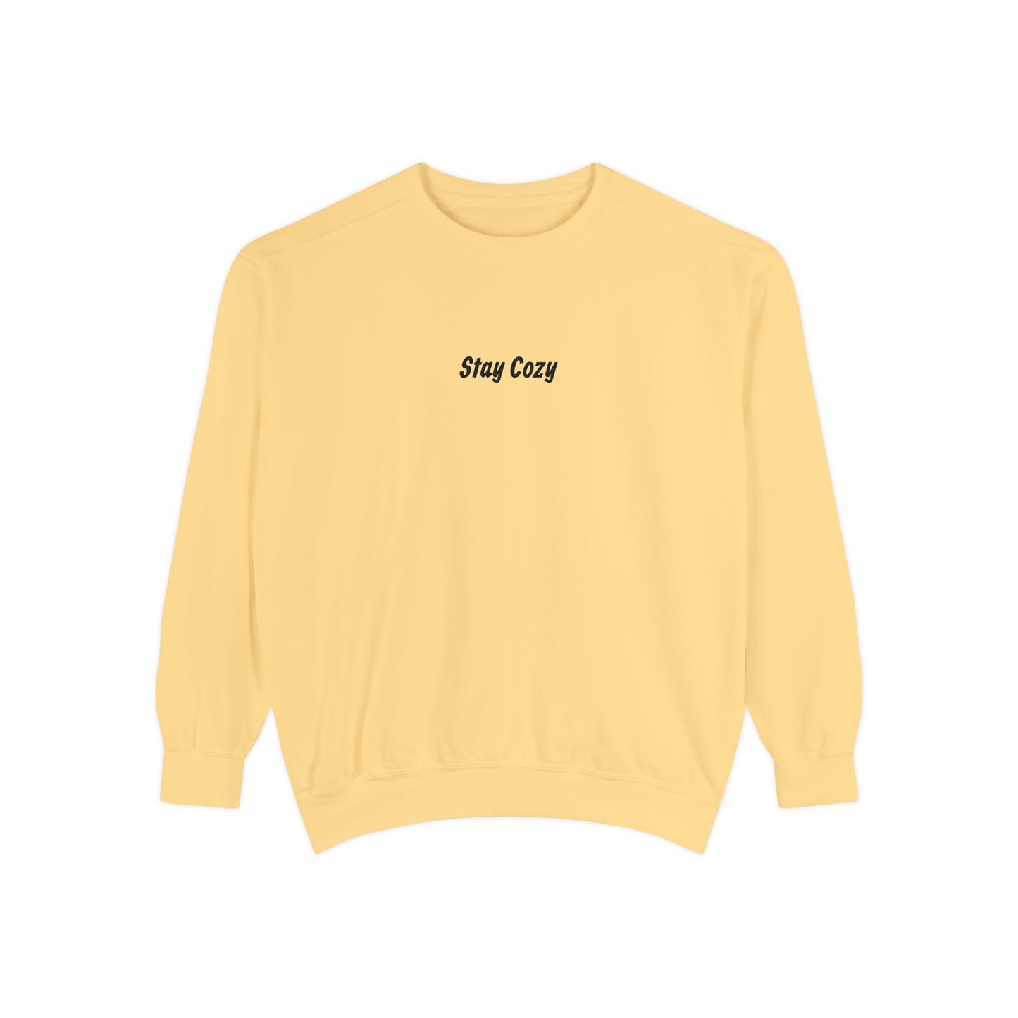 Comfort Colors "Stay Cozy" Embroidered Crew Neck Sweatshirt