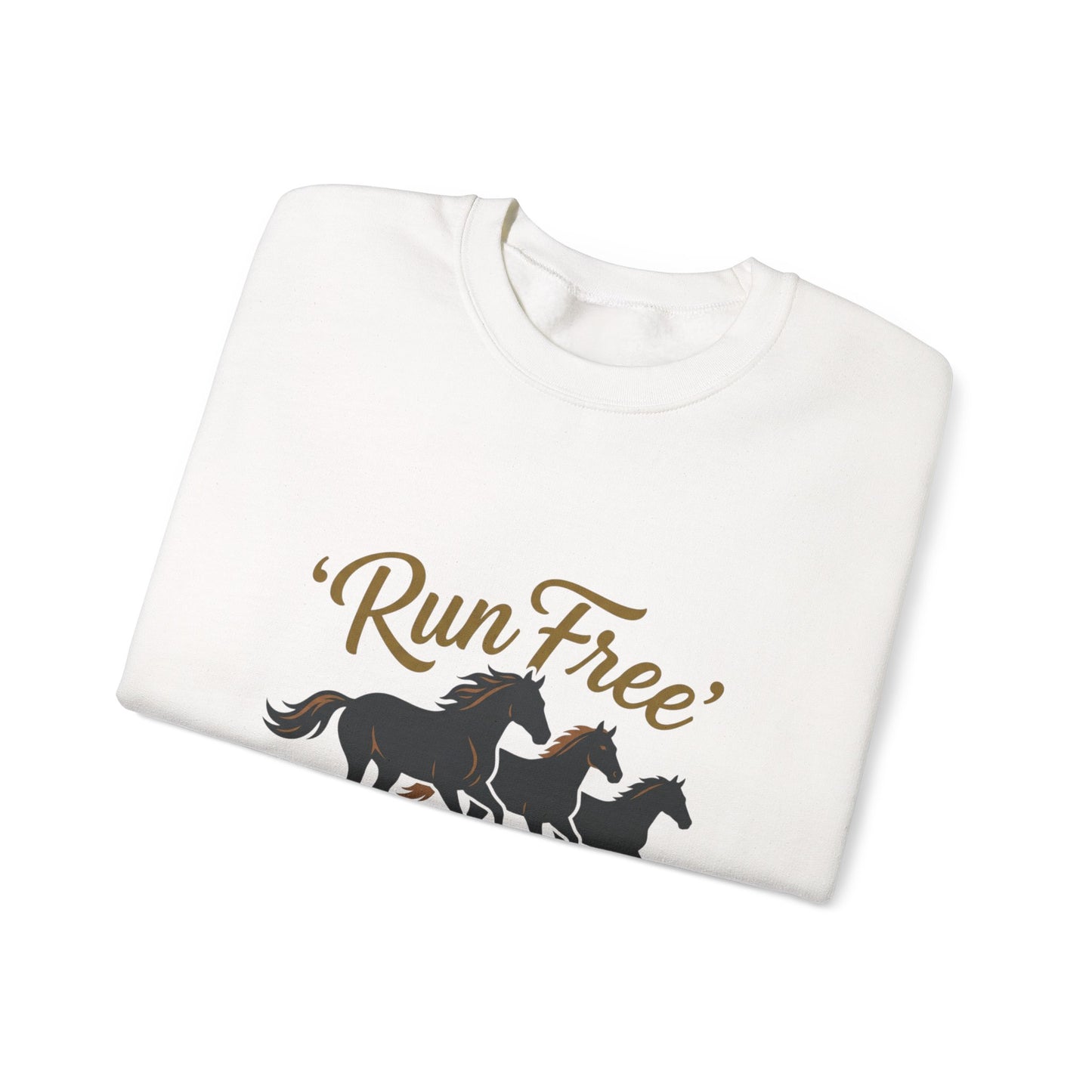"Wild at heart"   Horse Unisex Heavy Blend™ Crewneck Sweatshirt